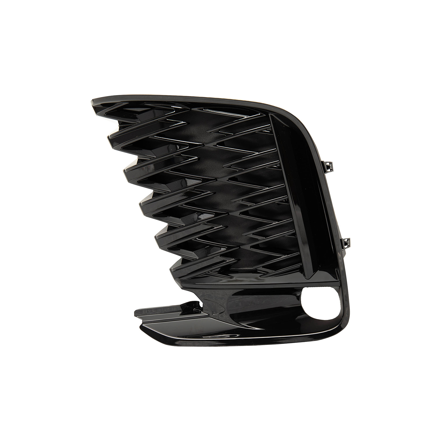 AM RX350 RX500H 23-24 FRONT BUMPER GRILLE RH AND LH Primed w F Sport Package w o Cornering Lamps and Parking Aid Sensor Holes SKU SET RL01530049 Partslink LX1038154 LX1039154 OEM 531030E070-531040E070