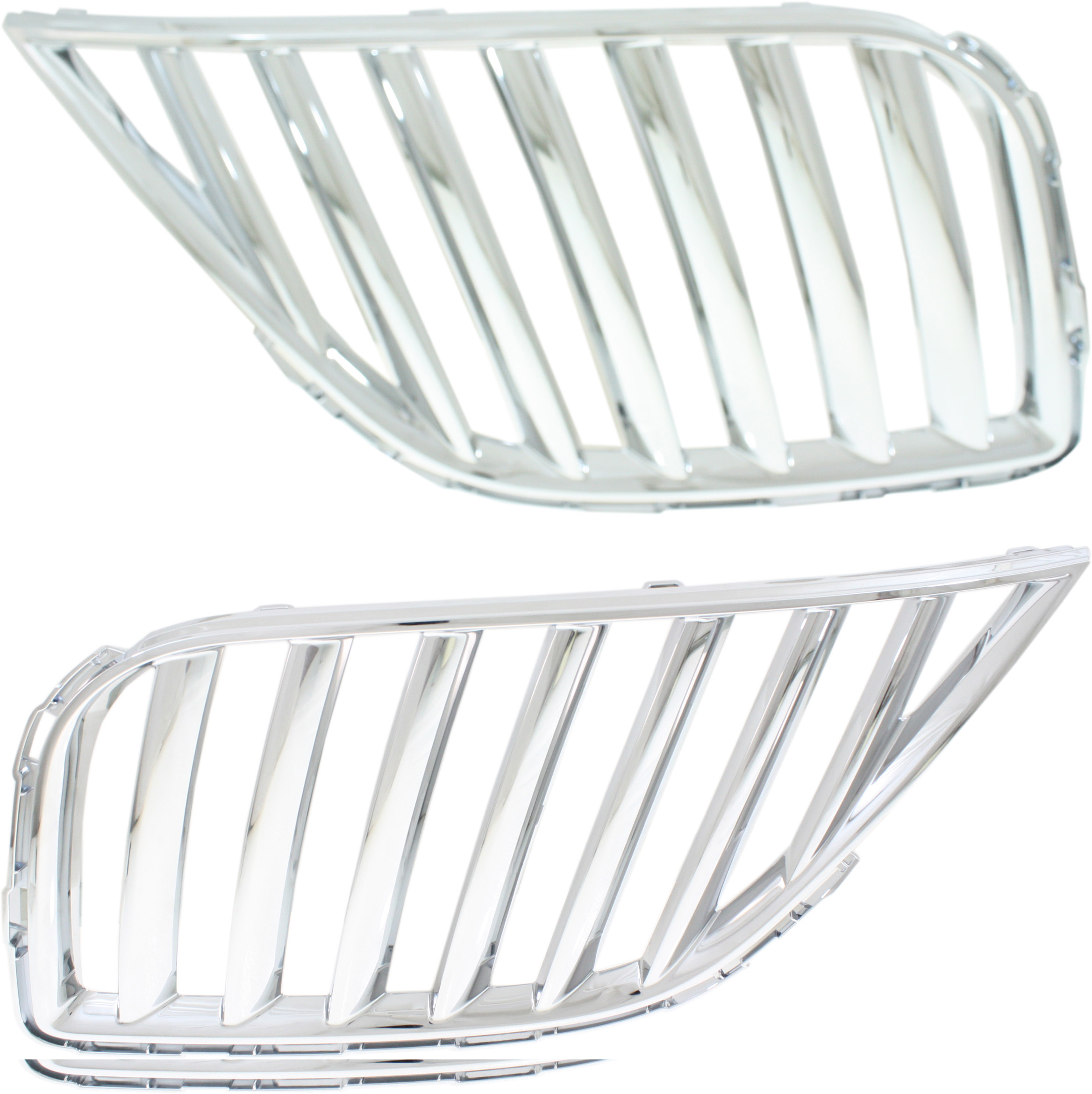 AM MKX 11-15 GRILLE RH AND LH Chrome SKU SET RL07010001 Partslink FO1200569 FO1200570 OEM BA1Z8200A BA1Z8200B
