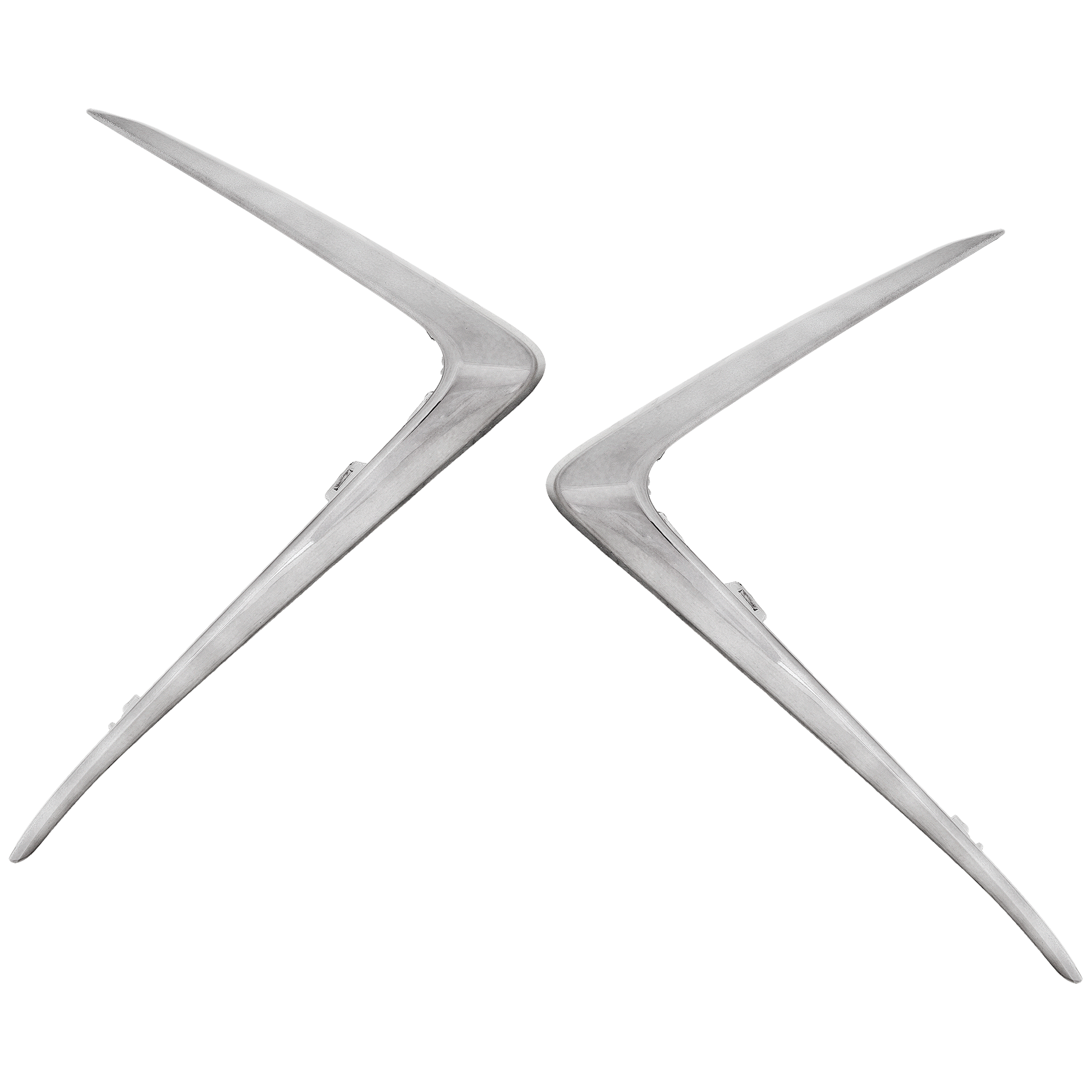 AM ES250 ES350-19-24 ES300H 22-24 GRILLE MOLDING RH AND LH Smoked Chrome w F Sport Package 19-21 Japan North America Built Vehicle CAPA SKU SET RL07070011Q Partslink LX1213107C LX1212107C OEM 5312306100-5312433100