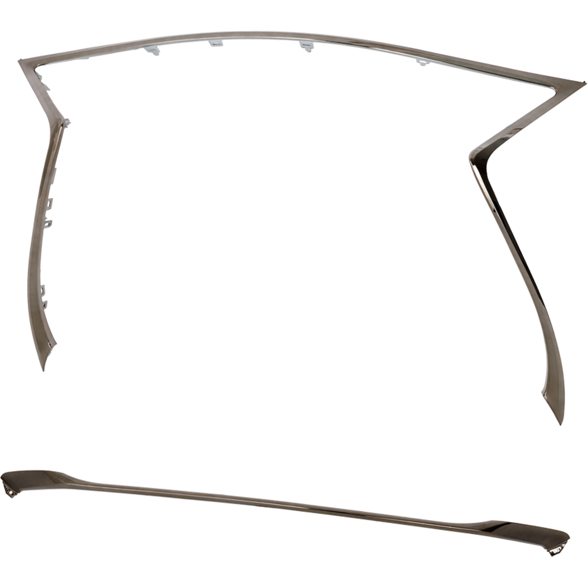 AM RC300 RC350-19-23 GRILLE MOLDING UPPER AND LOWER Chrome w F Sport Package SKU SET RL07070023