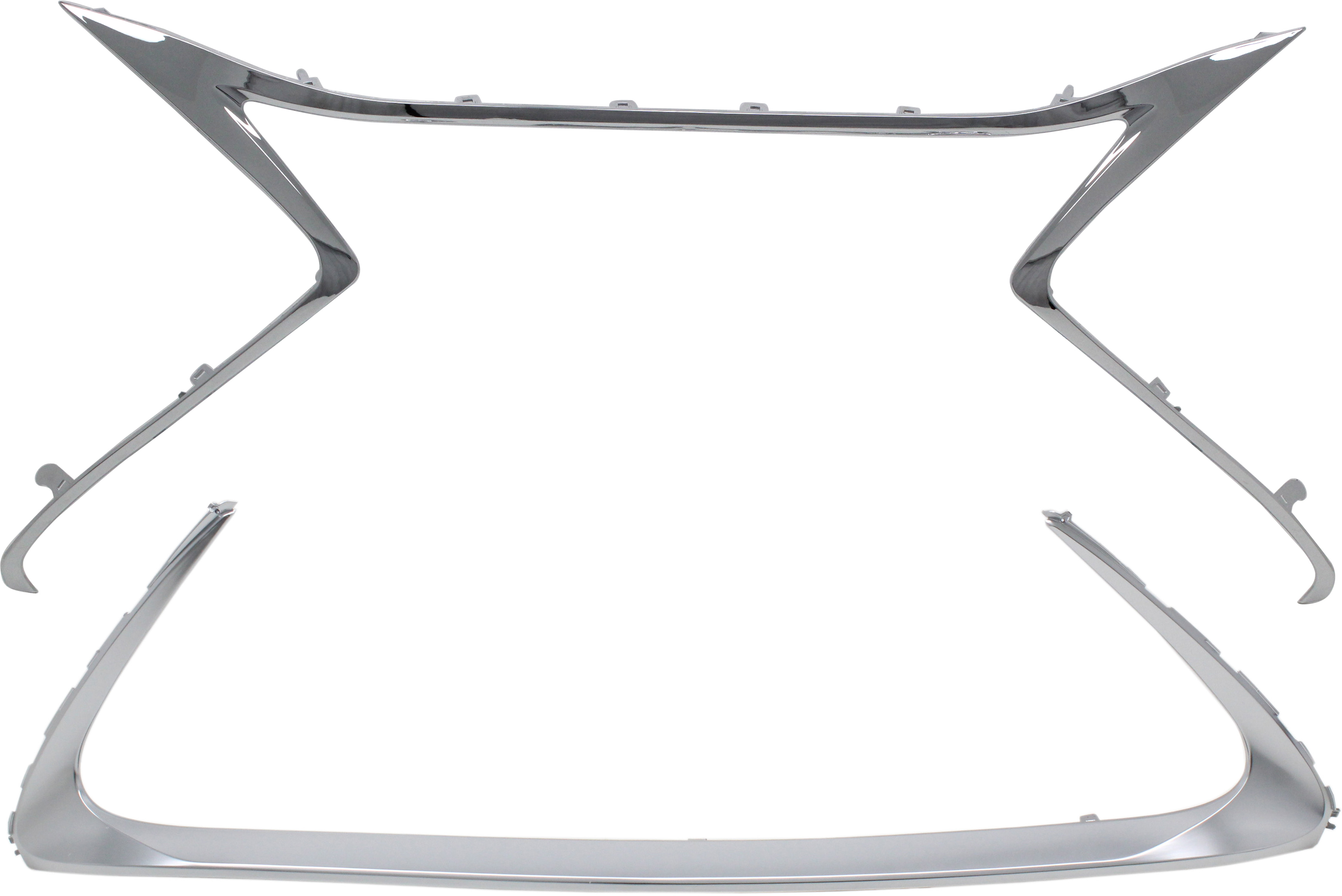 AM ES300H ES350-16-18 BUMPER GRILLE MOLDING UPPER AND LOWER Set of 2 Chrome ES350 Japan North America Built SKU SET RL07090001 Partslink LX1044109 LX1202109 OEM 5312106110-5312206010