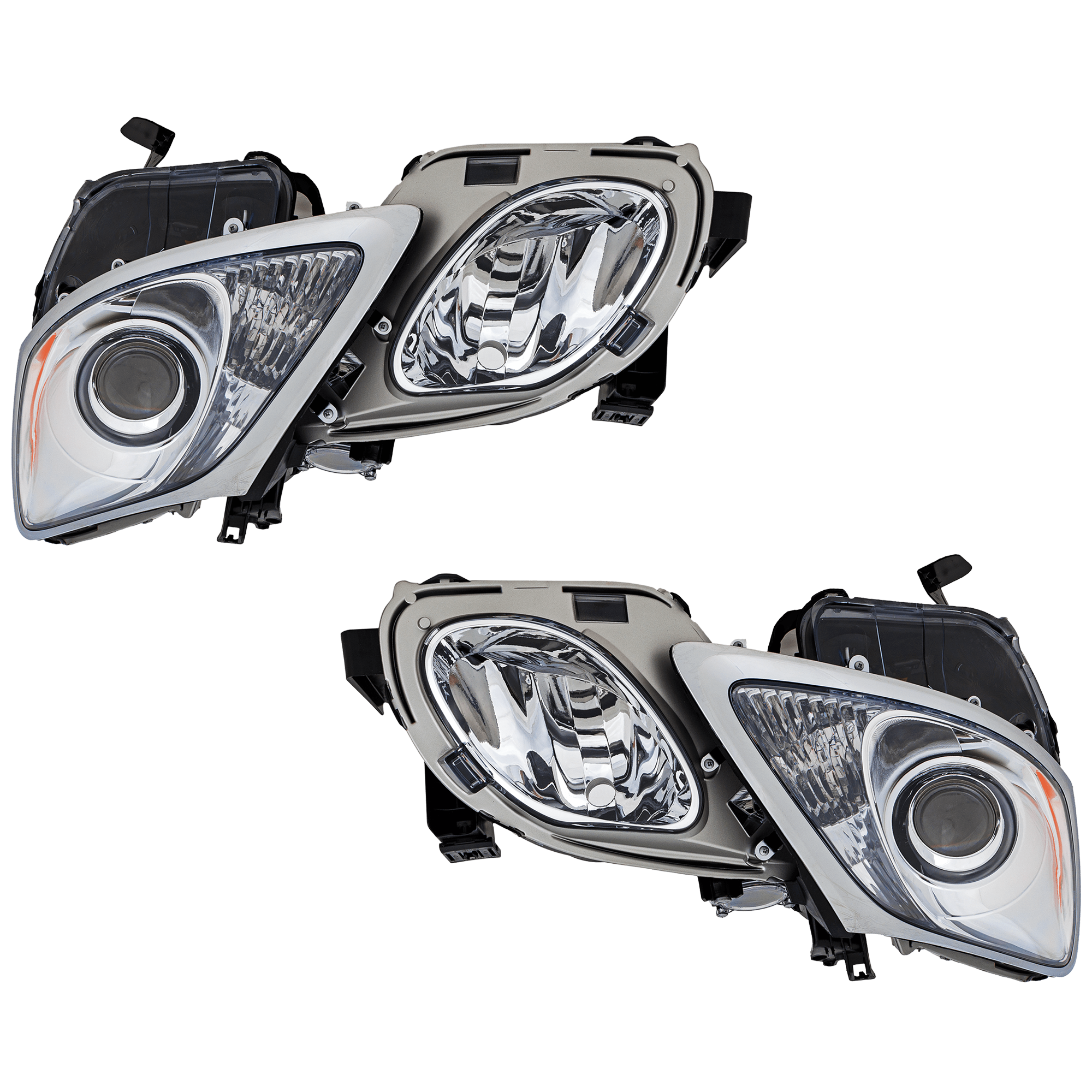 AM GS350 GS430 GS460-07-11 HEAD LAMP RH AND LH Lens and Housing w o Adaptive Headlight w o HLW Holes CAPA SKU SET RL10010009Q Partslink LX2518145C LX2519145C OEM 8107030B72-8114030B61