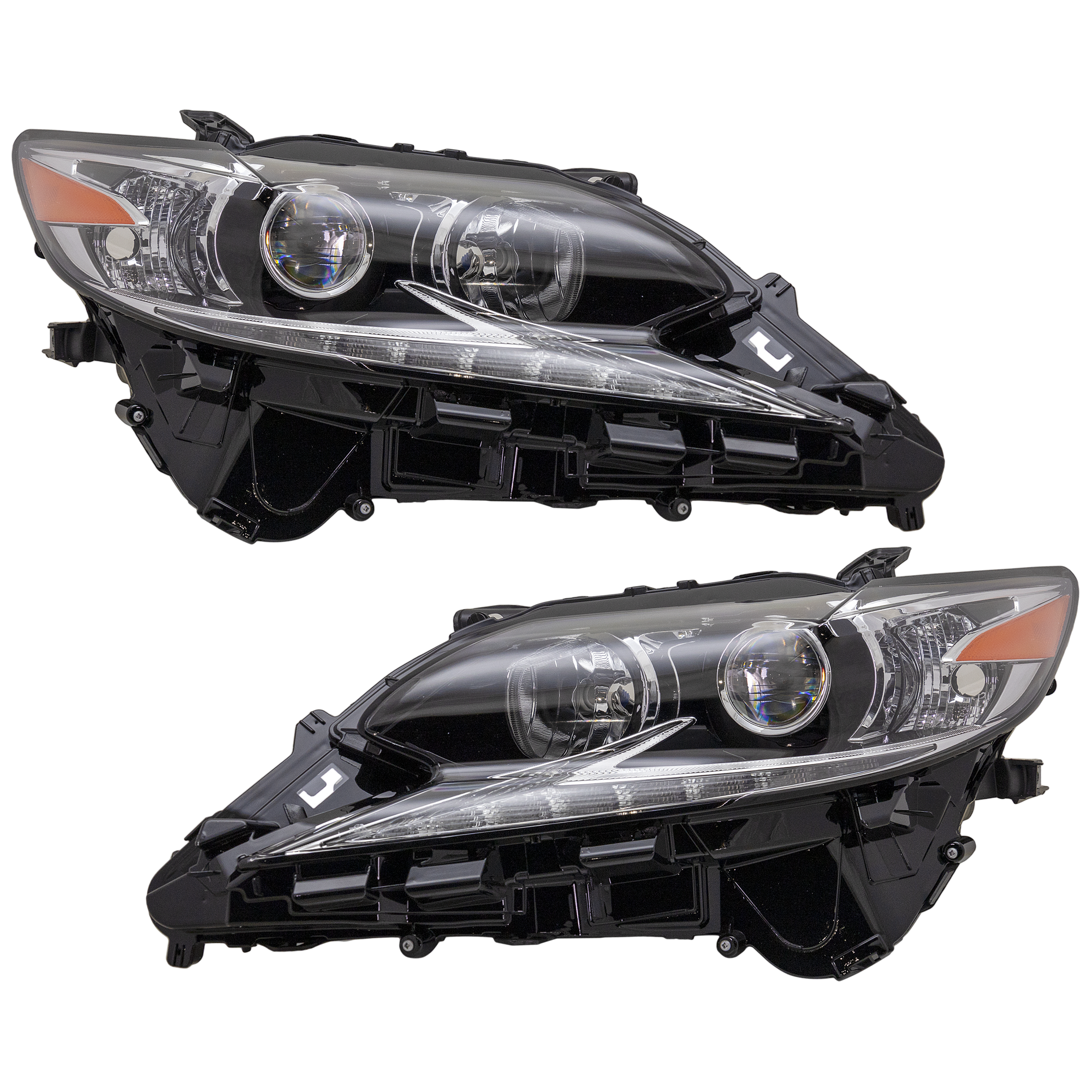 AM ES300H ES350-16-18 HEAD LAMP RH AND LH Lens and Housing Halogen High Beam SKU SET RL10010035 Partslink LX2519158 LX2518158 OEM 8114033A50-8107033550
