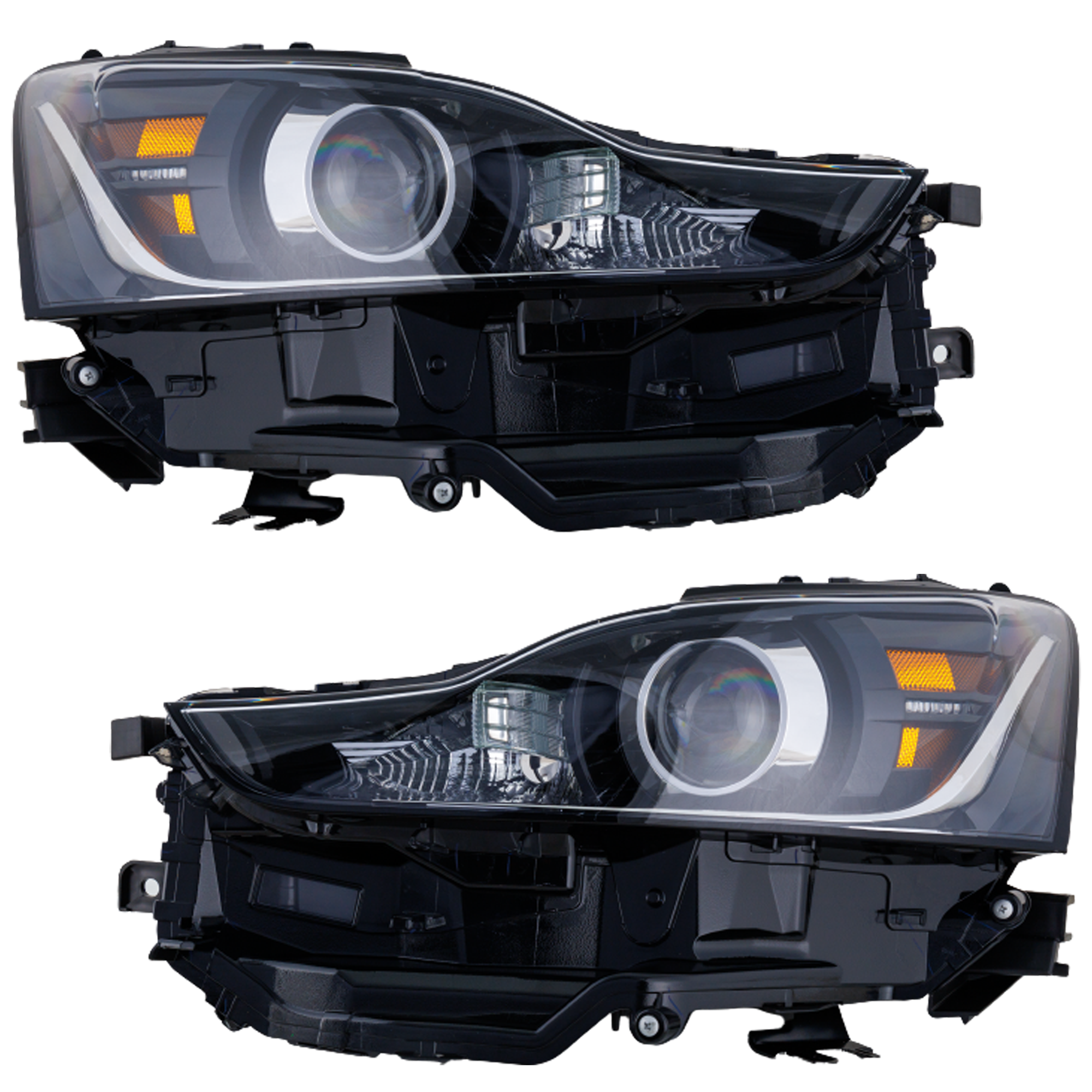 AM IS300 IS350-17-20 HEAD LAMP RH AND LH 2 pc kit Lens and Housing LED w Adaptive Headlight w Auto Leveling Lights w o LED Signal Lights SKU SET RL10010045 OEM 8114553810 PFM 8118553810 PFM