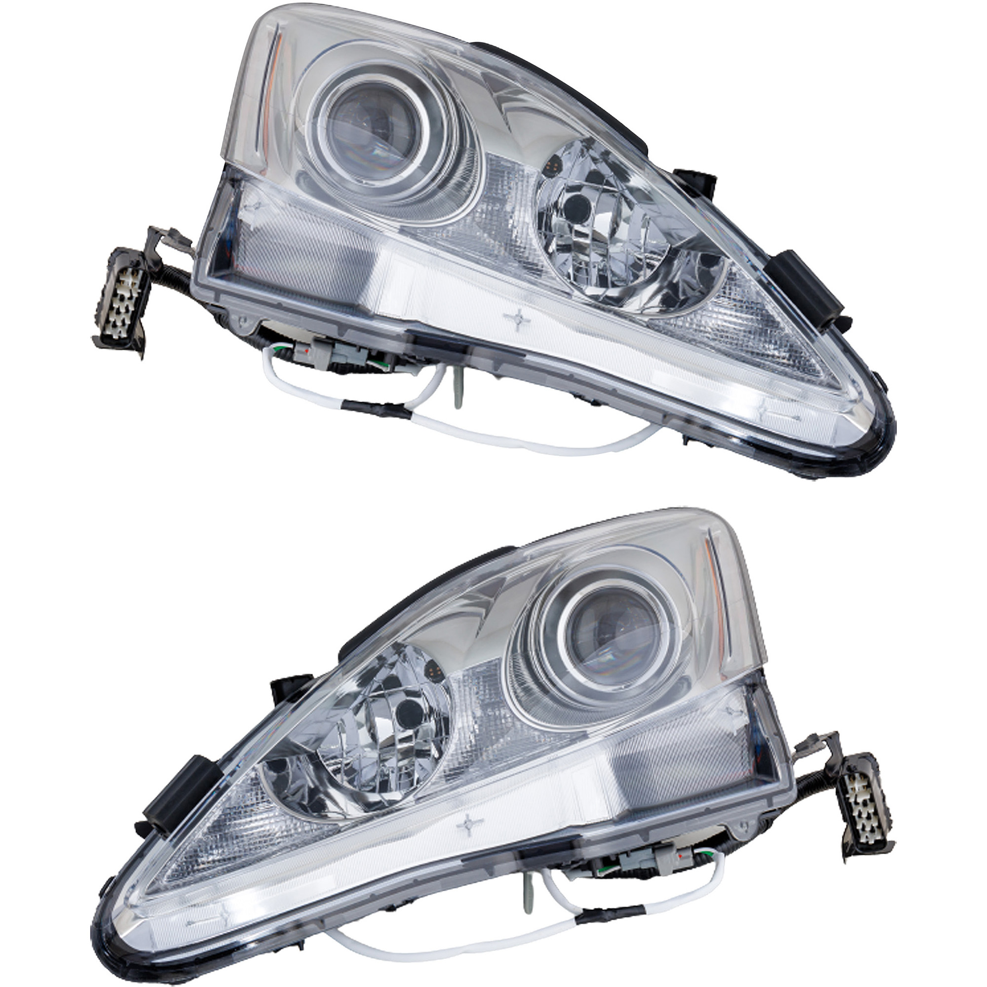 AM IS250 IS350-09-10 HEAD LAMP RH AND LH Lens and Housing Halogen Excludes C Model SKU SET RL10010051 OEM 8113053400 PFM 8117053400 PFM