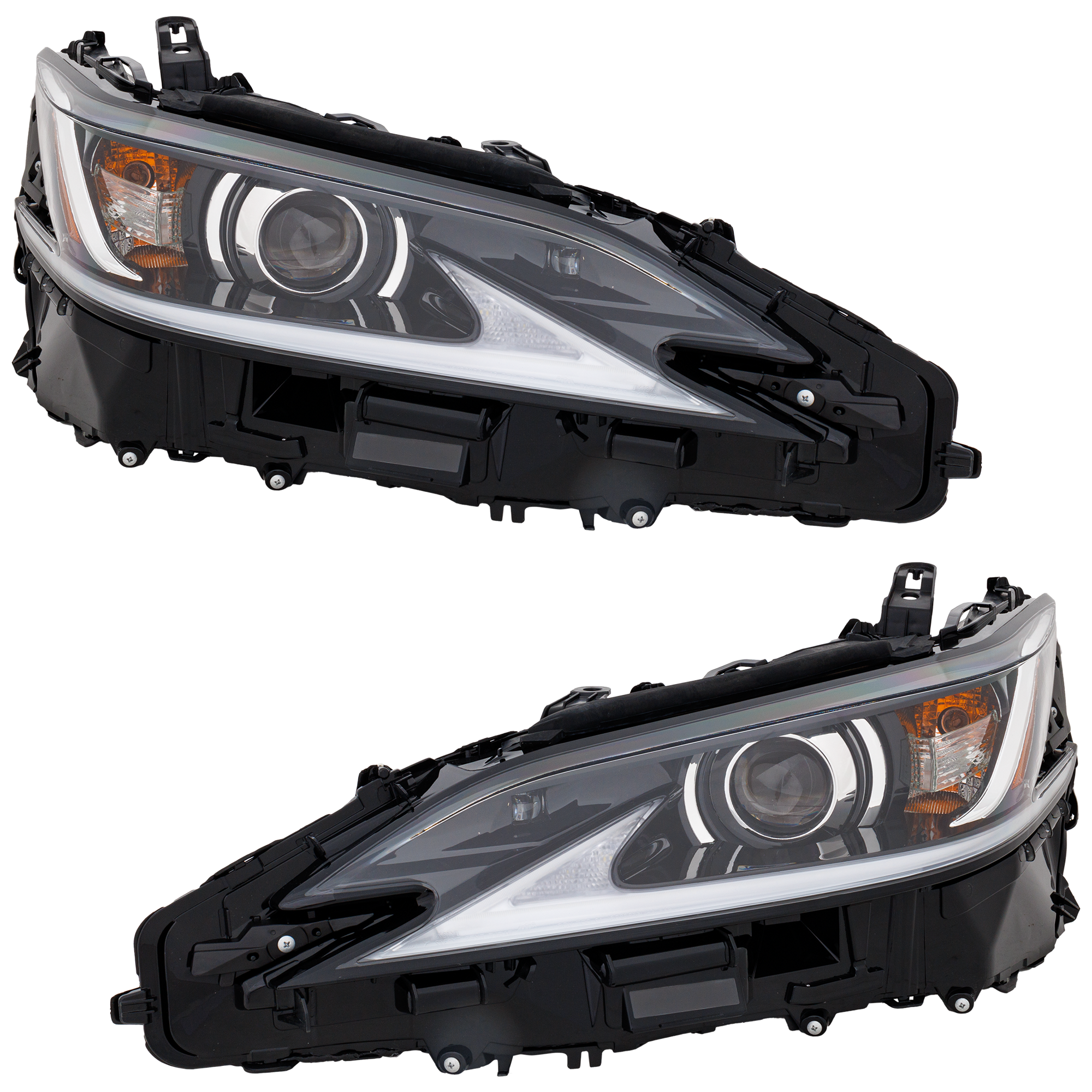 AM ES300H ES350-19-21 HEAD LAMP RH AND LH Assembly w o LED Signal Light North America Built Vehicle SKU SET RL10010055 Partslink LX2503183 LX2502183 OEM 8111006C91-8115006C91