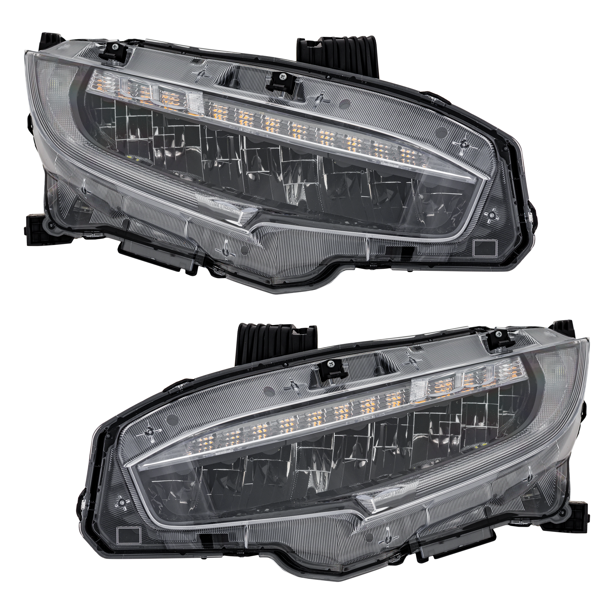 AM CIVIC 20-21 HEAD LAMP RH AND LH Assembly LED Sedan Hatchback 20-21 Coupe 20-20 Touring Model North America Built Vehicle SKU SET RL10010081A Partslink HO2503199 HO2502199 OEM 33100TBAA23-33150TBAA23