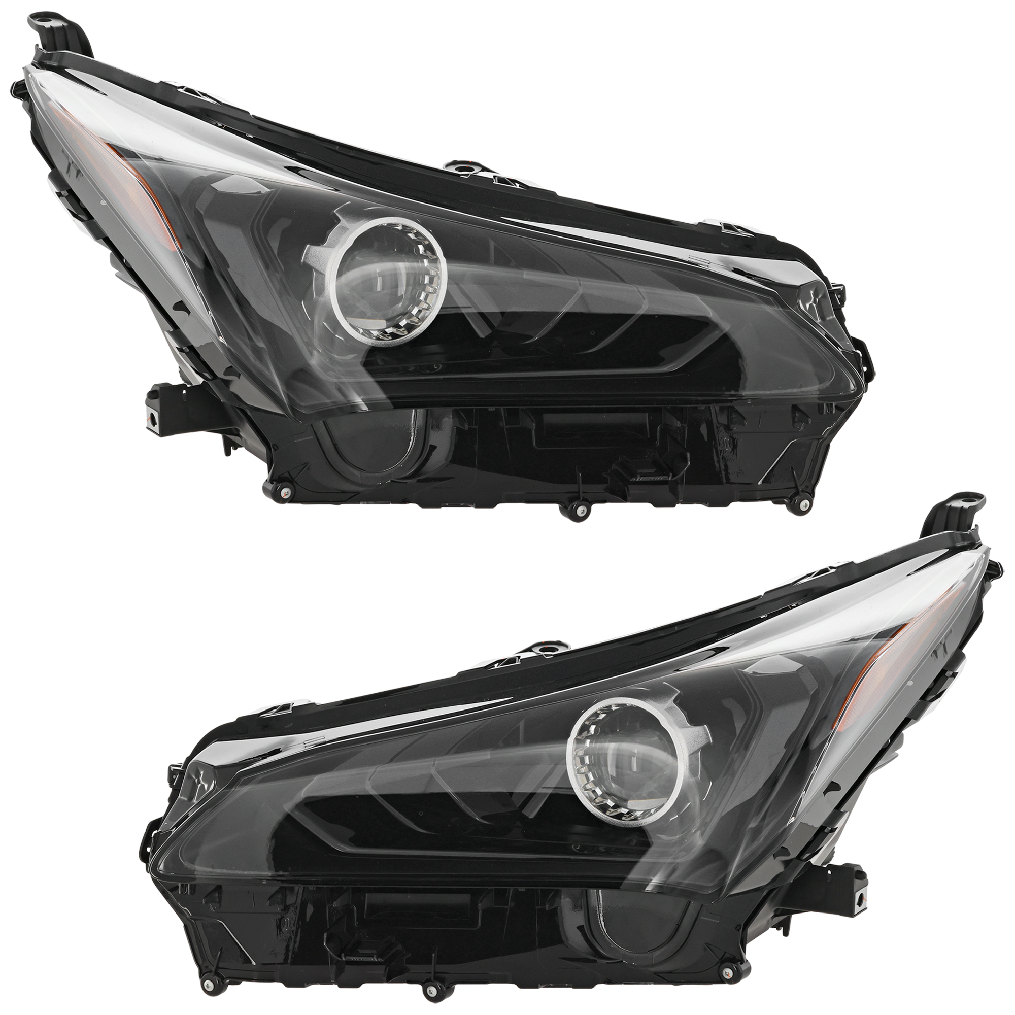 AM NX300 NX300H 18-21 HEAD LAMP RH AND LH Lens and Housing LED Single Beam w o F Sport Package CAPA SKU SET RL10010103UQ OEM 8107078190 PFM 8114078190 PFM