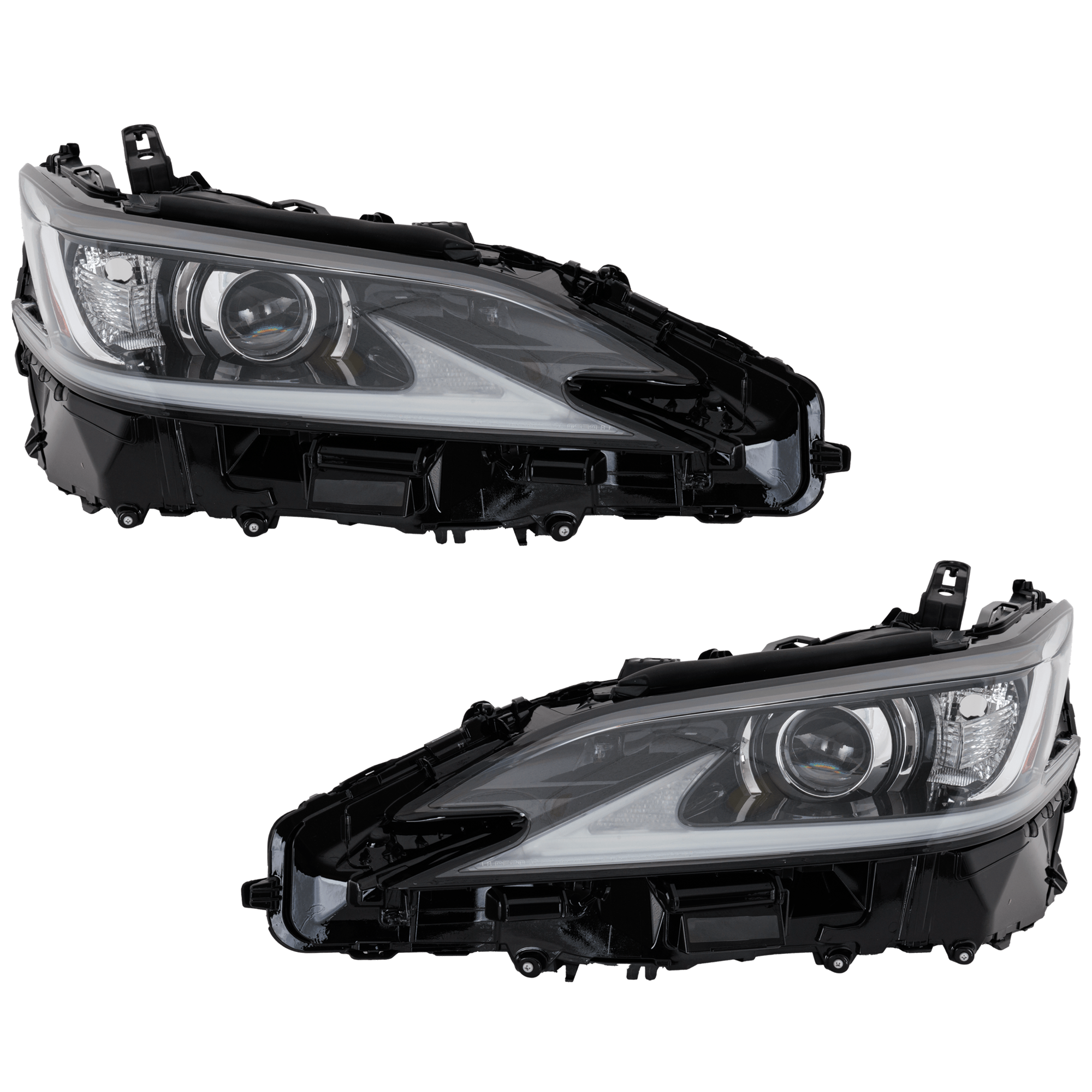 AM E250 S350-300H 19-21 HEAD LAMP RH AND LH Lens and Housing w o LED Signal Light Japan Built Vehicle CAPA SKU SET RL10010107UQ OEM 8114533F31 PFM 8118533F31 PFM