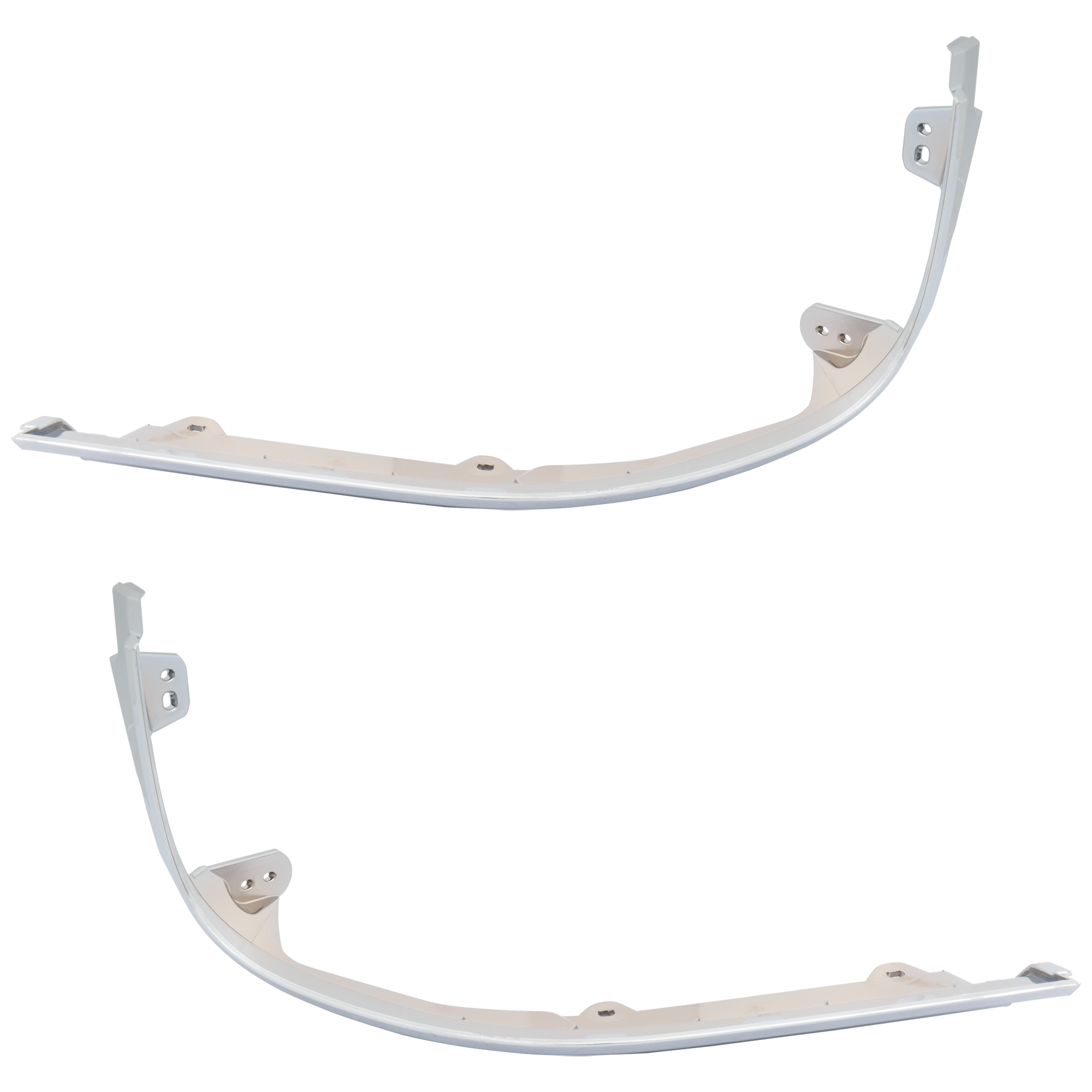 AM NAVIGATOR 15-17 HEAD LAMP MOLDING RH AND LH Upper Chrome SKU SET RL10110001 Partslink FO1213120 FO1212120 OEM FL7Z16228A FL7Z16228B