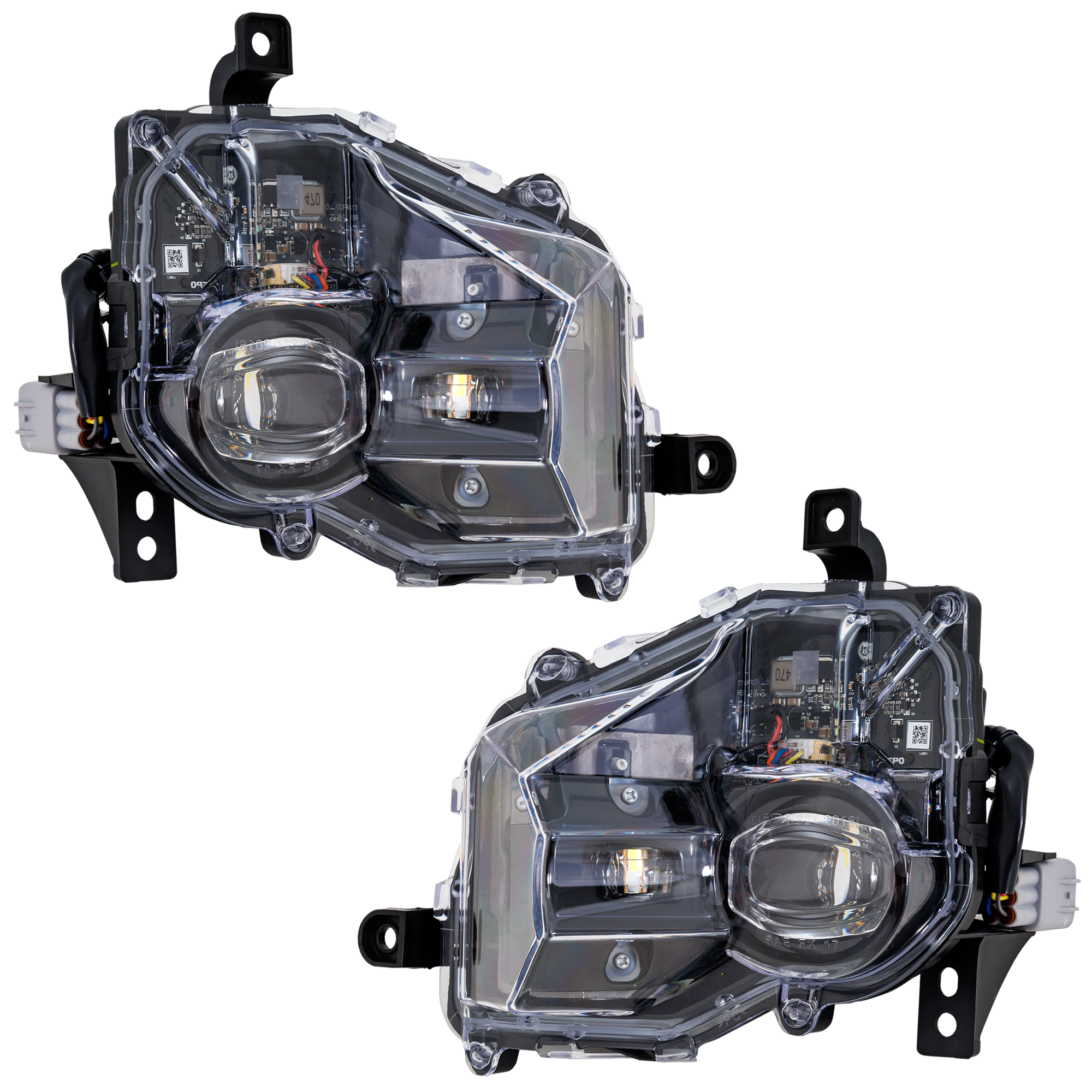 AM UX200 UX250H 19-22 FRONT FOG LAMP RH AND LH Assembly LED SKU SET RL10750017A Partslink LX2593124 LX2592124 OEM 8121076020-8122076020