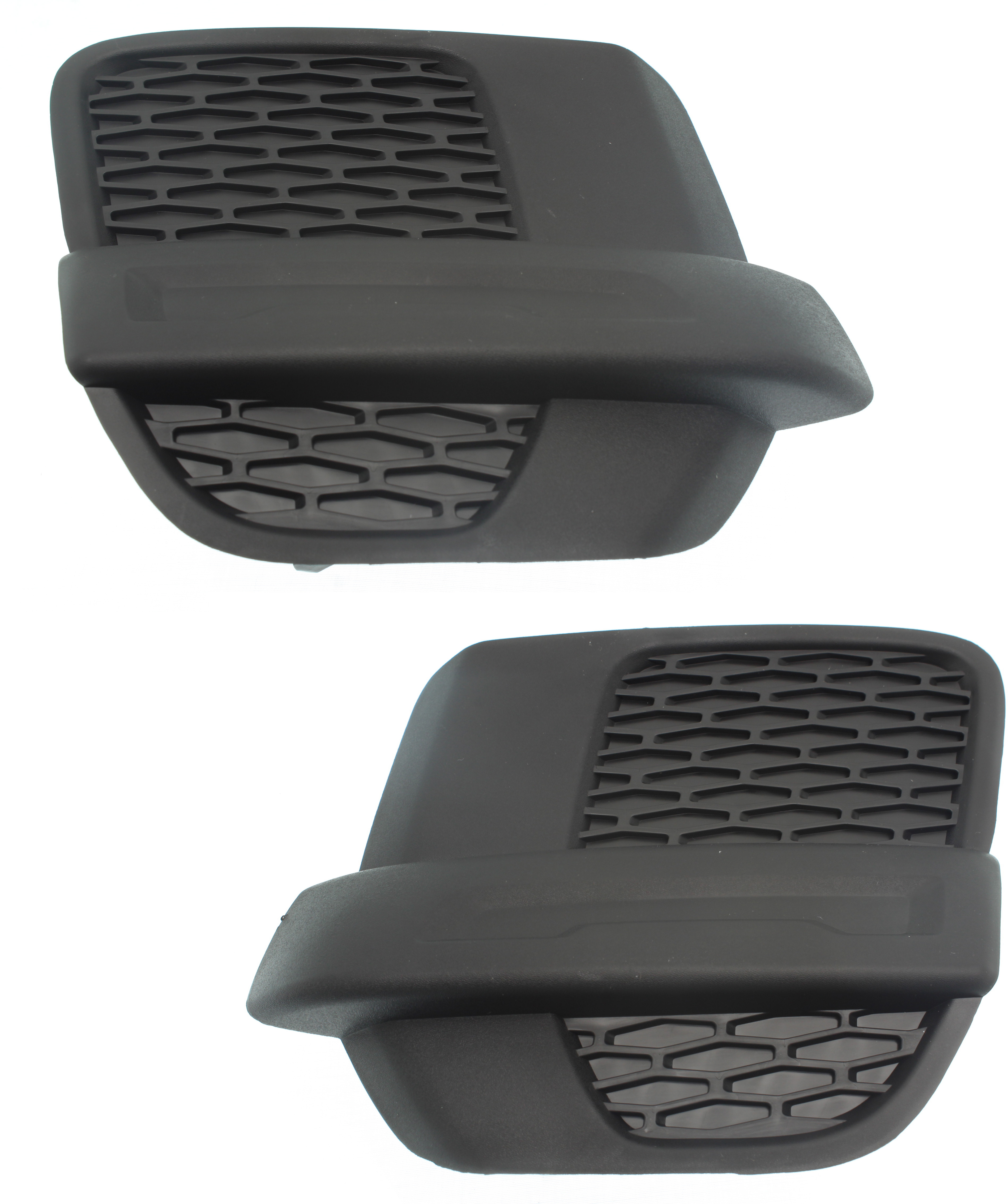 AM RANGE ROVER EVOQUE 12-15 FRONT FOG LAMP COVER RH AND LH Black SKU SET RL10860001 Partslink RO1038106 RO1039106 OEM LR026542 LR026540