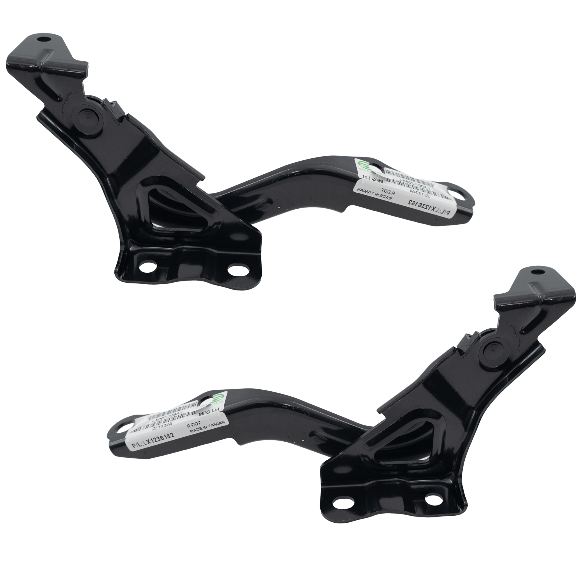 AM RX350 RX350H 23-25 HOOD HINGE RH AND LH Japan Built Vehicle North America Built Vehicle SKU SET RL13030021 Partslink LX1236161 LX1236162 OEM 534100E350-534200E350
