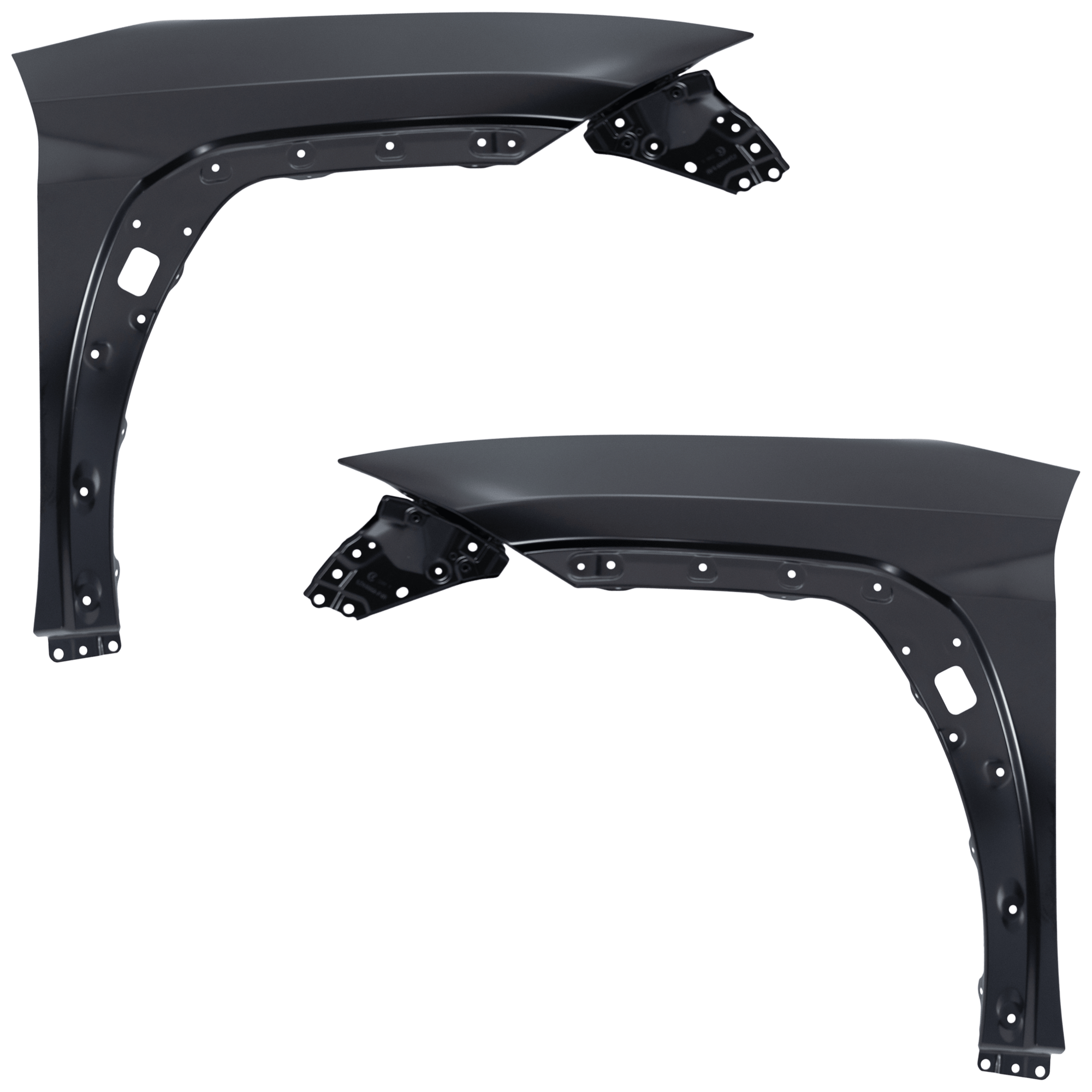 AM UX200-19-22 UX250H 19-24 FRONT FENDER RH AND LH Primed Assembly Aluminum SKU SET RL22010019 Partslink LX1240142 LX1241142 OEM 5380176040-5380276040