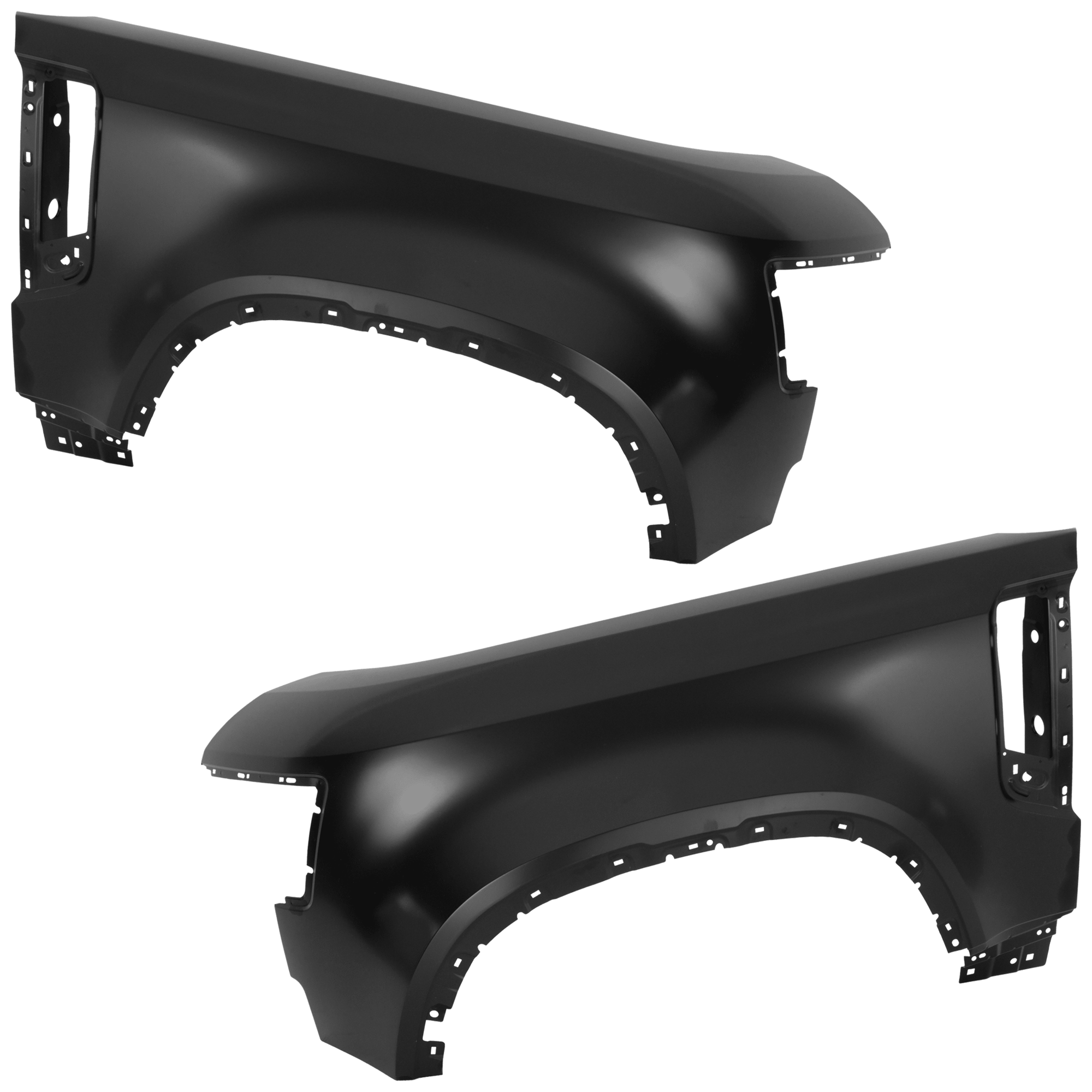 AM DEFENDER 110-130-20-24 FRONT FENDER RH AND LH Black 4 Door SKU SET RL22010033 Partslink RO1240108 RO1241108 OEM LR131386 LR131387