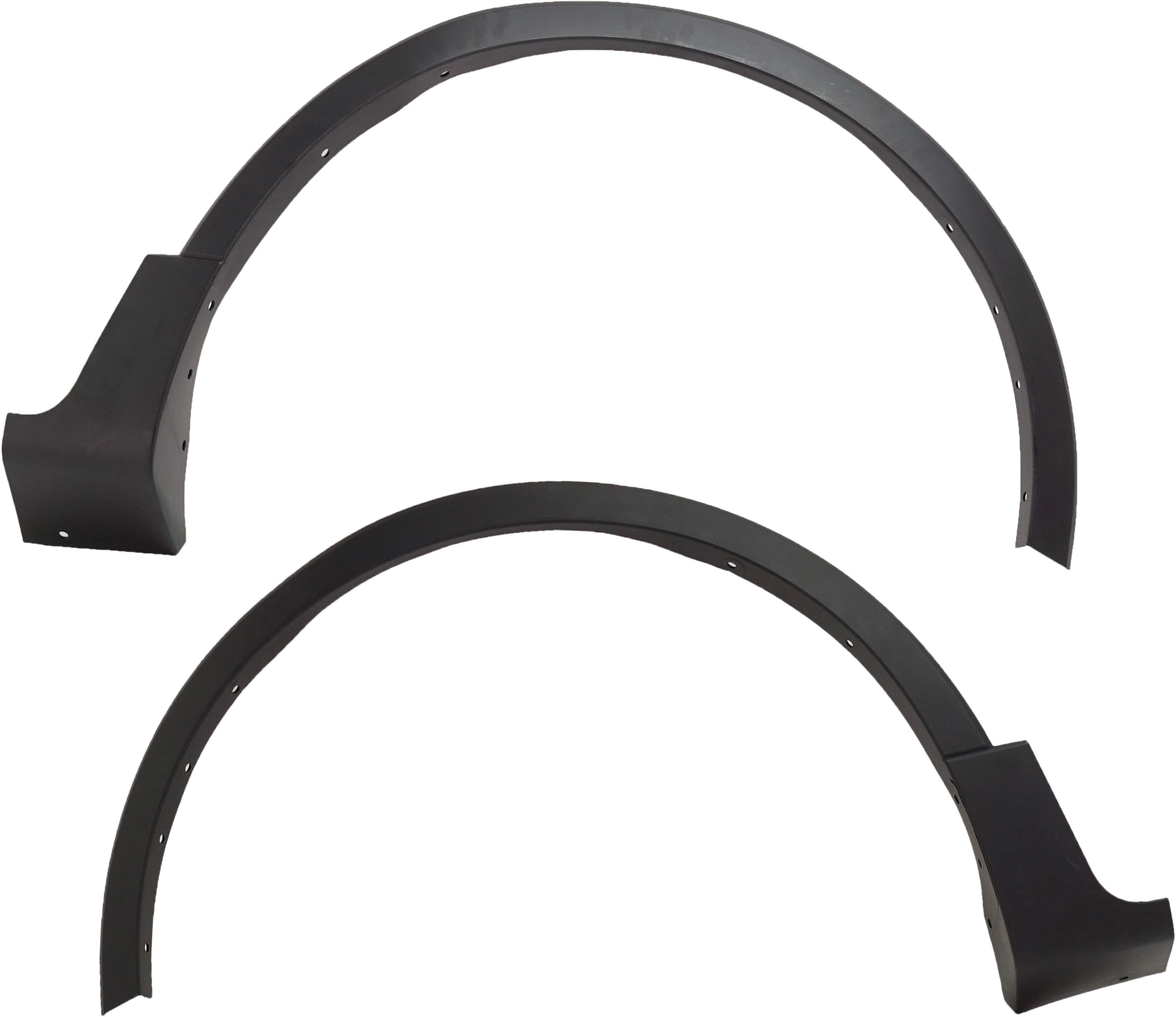 AM MKC 15-19 FRONT WHEEL OPENING MOLDING RH AND LH Textured Black w o Active Park Assist Sensor Holes SKU SET RL22130005 Partslink FO1291135 FO1290135 OEM EJ7Z16268AA EJ7Z16268AB