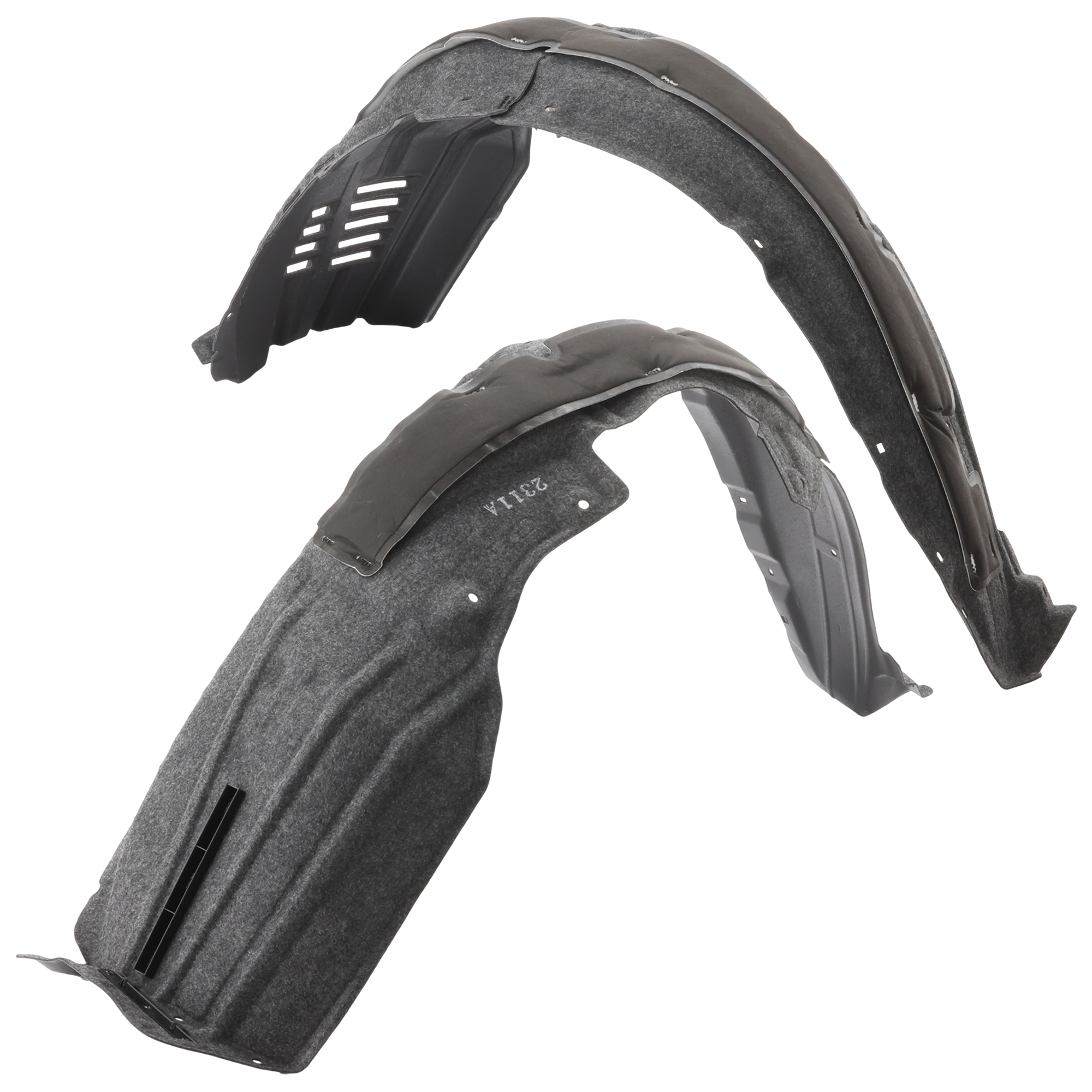 AM NX200T NX300H 15-17 FRONT FENDER LINER RH AND LH w Extension Sheet CAPA SKU SET RL22210007Q Partslink LX1248134C LX1249134C OEM 5387578010-5387678010