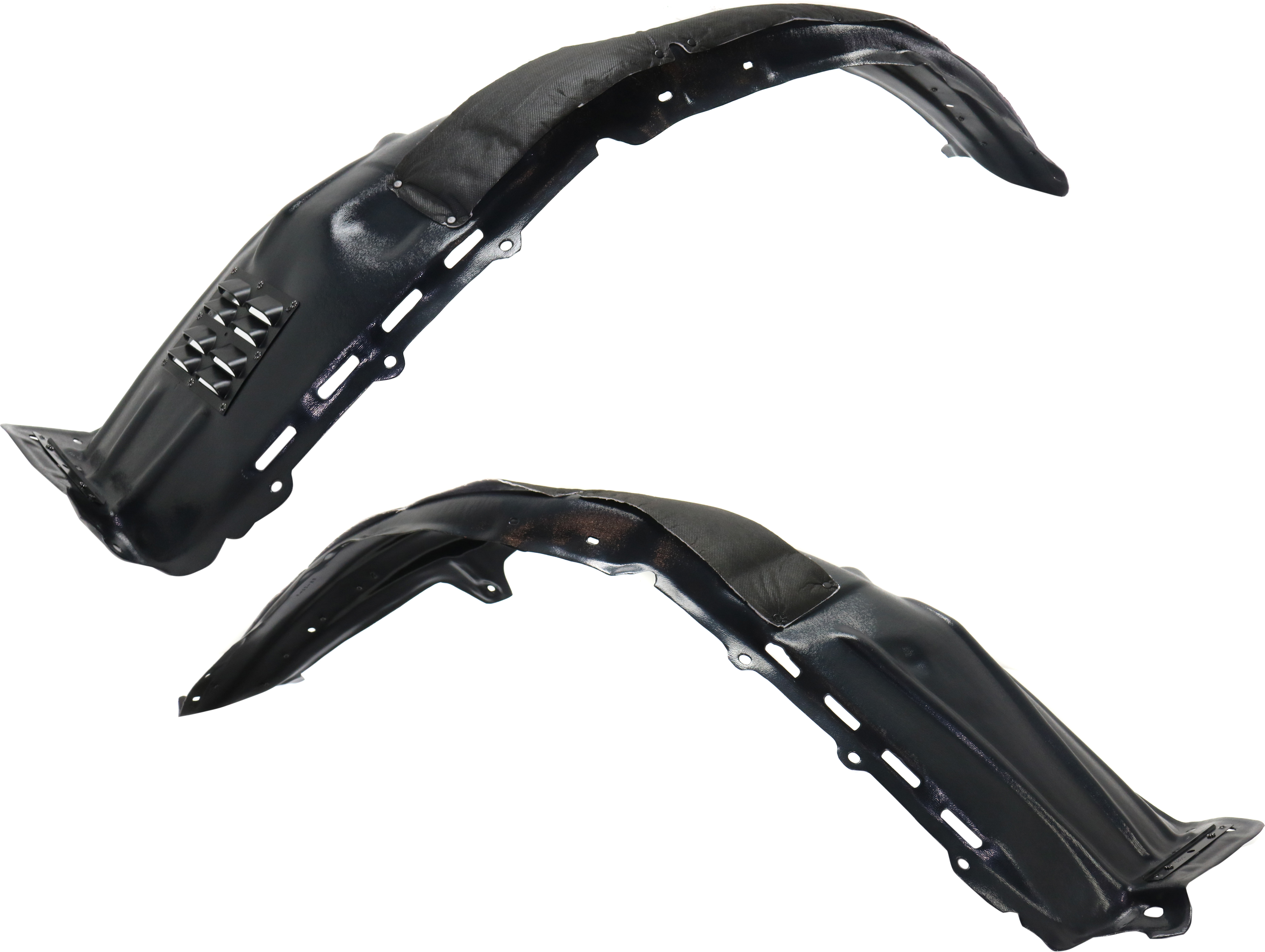 AM NX200T NX300H 15-17 FENDER LINER Front RH and LH Rear Section w Insulation Foam and Extension Sheet SKU SET RL22210007 Partslink LX1248134 LX1249134 OEM 5387578010-5387678010