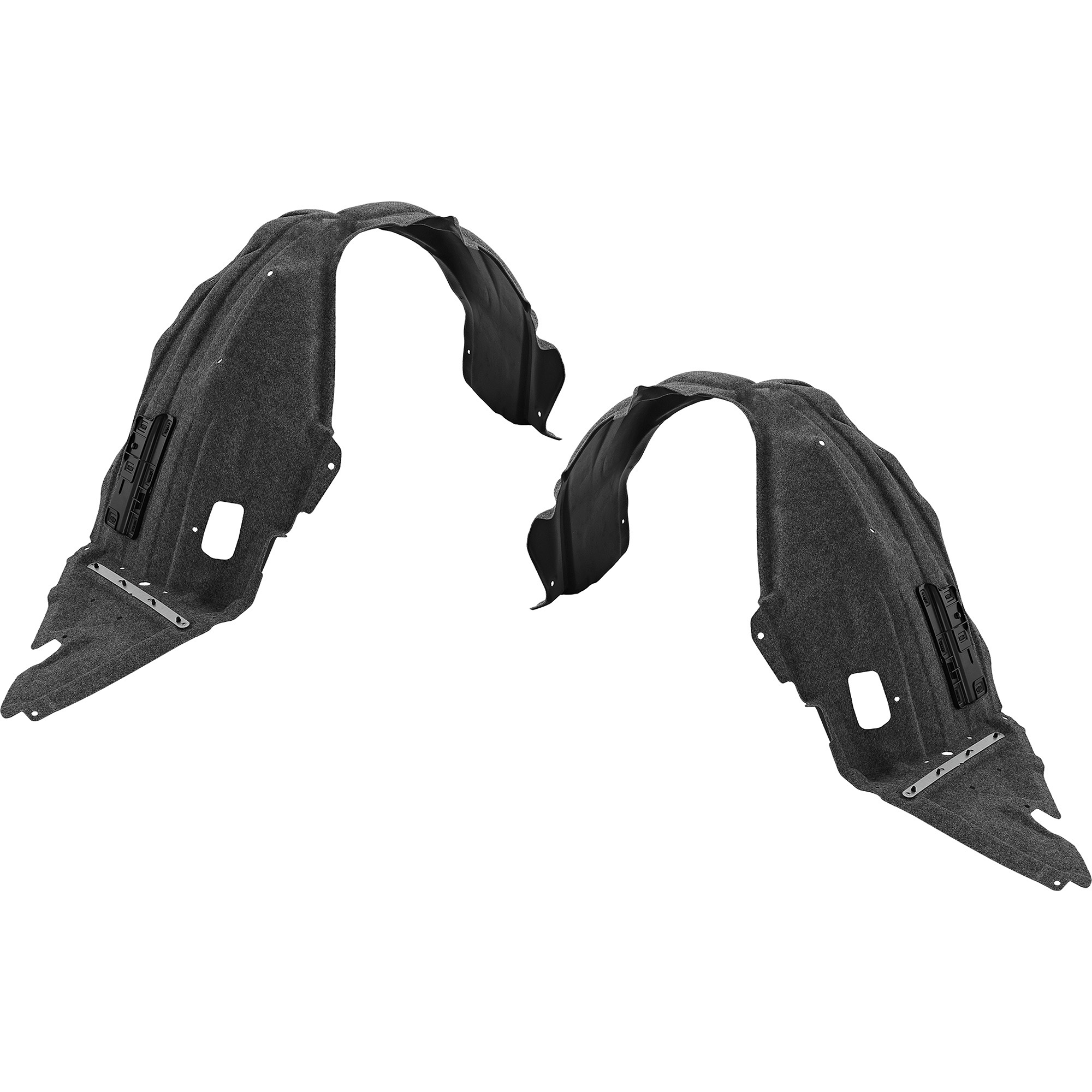 AM IS300 IS350-21-23 FRONT FENDER LINER RH AND LH Plastic Vacuum Form CAPA SKU SET RL22210035Q Partslink LX1248148C LX1249148C OEM 5380553101-5380653101
