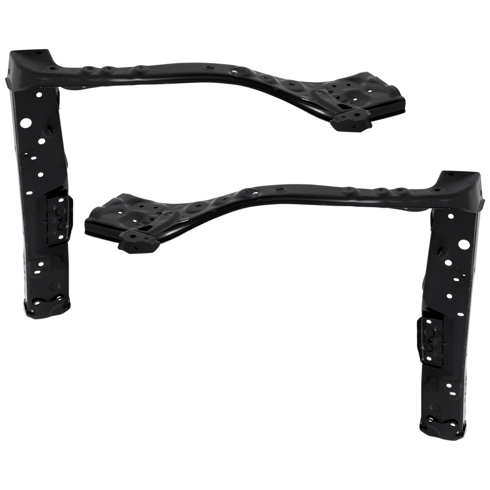 AM RX350-23-23 RADIATOR SUPPORT RH AND LH Assembly Side Support Steel CAPA SKU SET RL25050017Q Partslink LX1225179C LX1225180C OEM 532020E160-532030E190