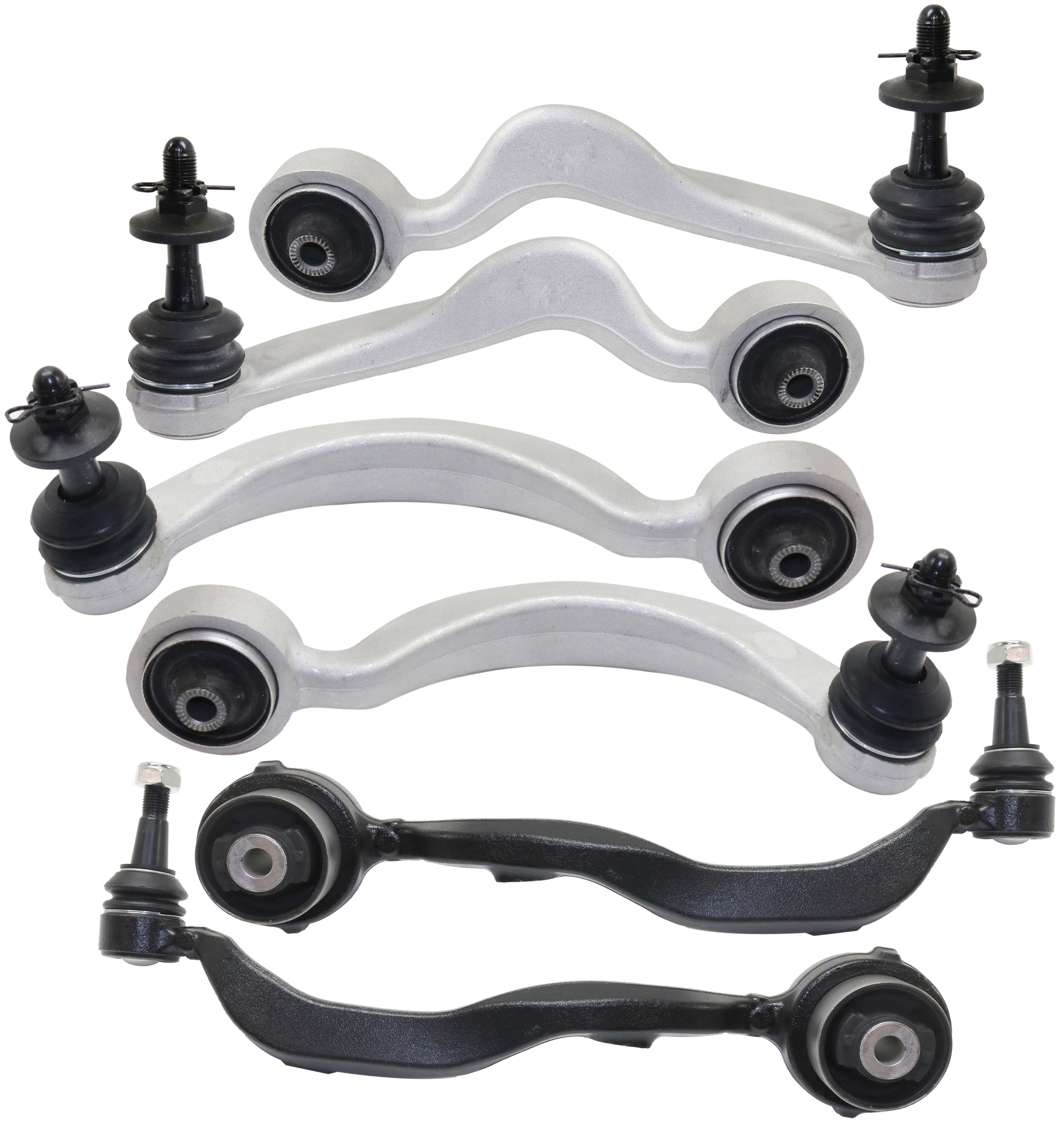 AM LS460-07-17 FRONT CONTROL ARM RH AND LH Upper Frontward and Rearward or Lower Frontward Rear Wheel Drive w Ball Joint Set of 6 SKU SET RL28150011-6 OEM 4861059125-4863059125-48610591