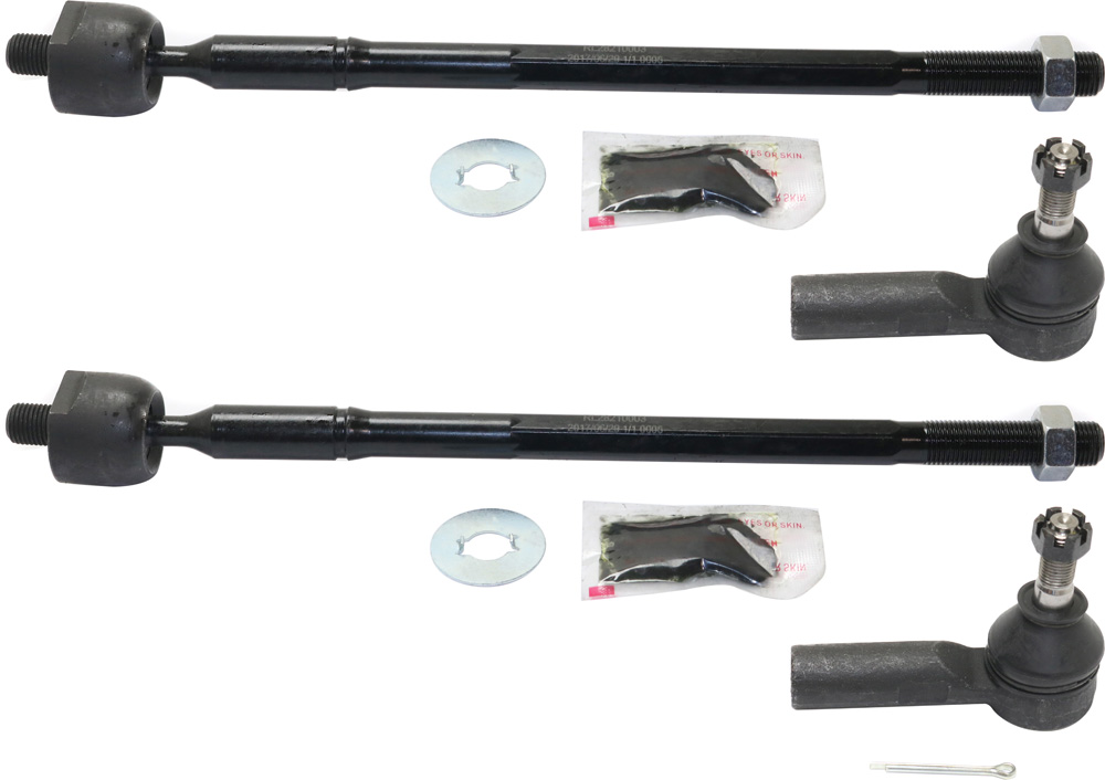 AM RX300-99-03 FRONT TIE ROD END RH AND LH Inner and Outer SKU SET RL28210003-4 OEM 356046-1014291-1016185-2692843