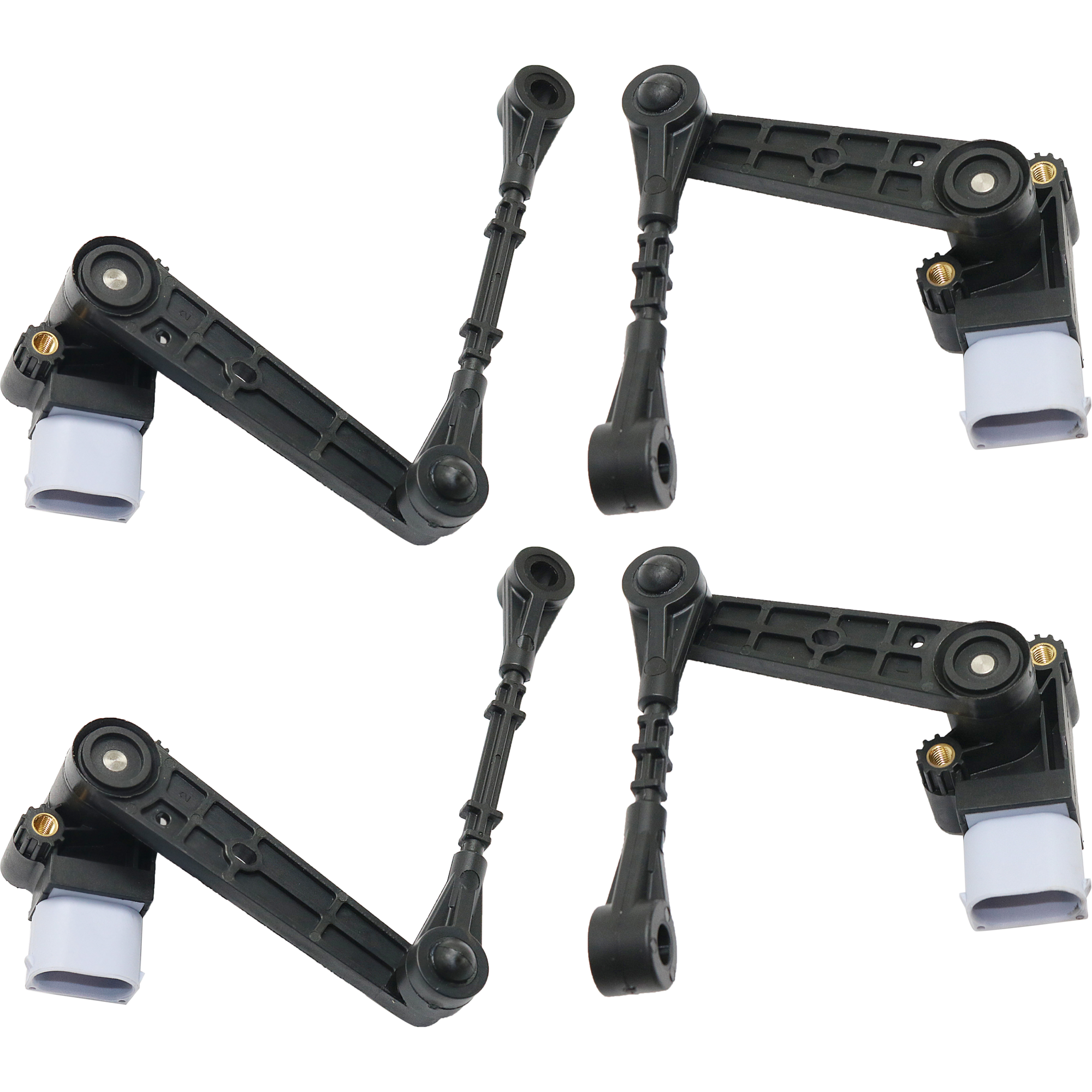 AM RANGE ROVER SPORT 10-13 FRONT AND REAR SUSPENSION RIDE HEIGHT SENSOR w Variable Damping Set of 4 SKU SET RL29020003-4 OEM LR023649 LR014585 AH323C097CD
