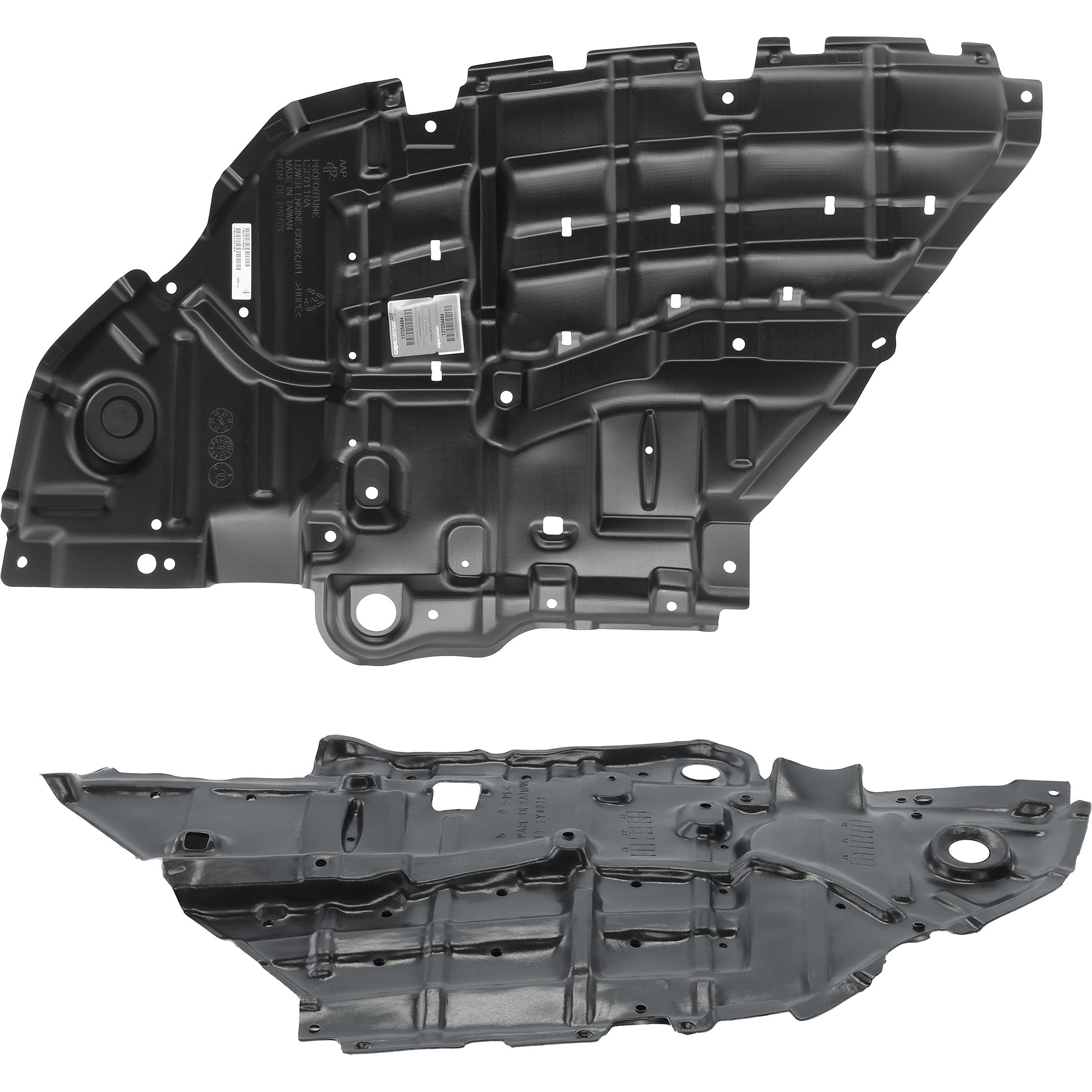 AM RX350 RX450H 16-19 ENGINE SPLASH SHIELD Under Cover Front RH AND LH CAPA SKU SET RL31010001Q Partslink LX1228149C LX1228150C OEM 514410E120-514430E030