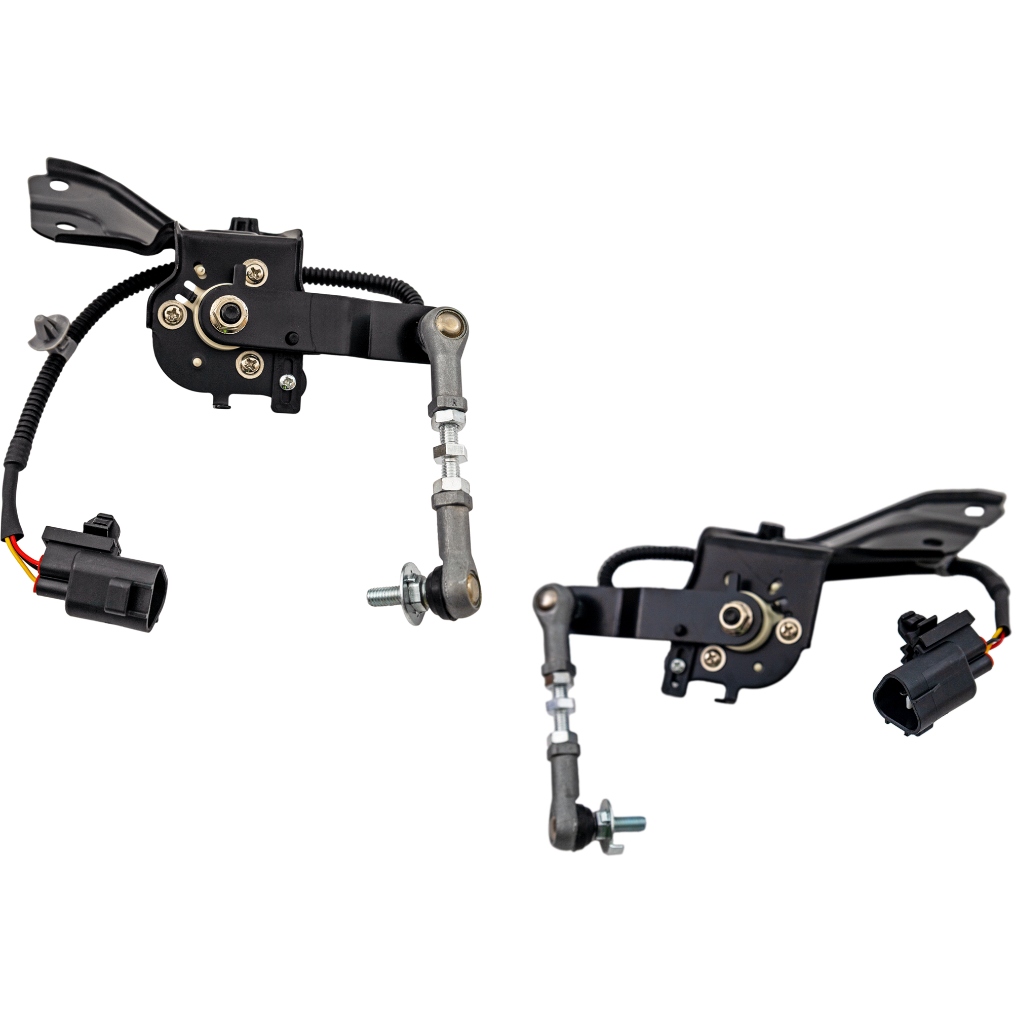AM GX460-10-22 REAR SUSPENSION RIDE HEIGHT SENSOR RH AND LH Black Plastic SKU SET RL32850007 OEM 8940760040-8940860030