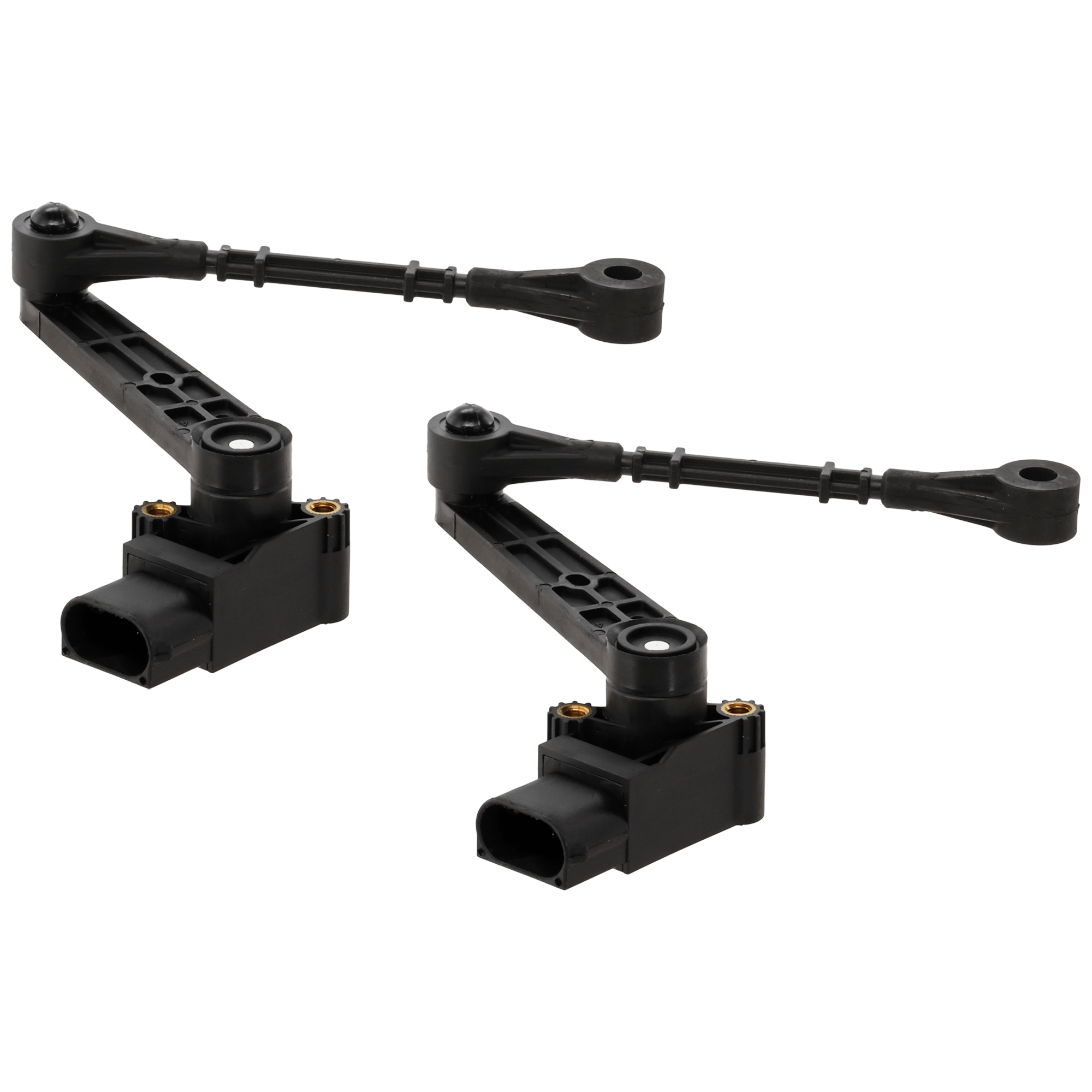 AM LR4-10-16 RANGE ROVER SPORT 10-13 REAR SUSPENSION RIDE HEIGHT SENSOR Black Plastic Set of 2 SKU SET RL32850014-2