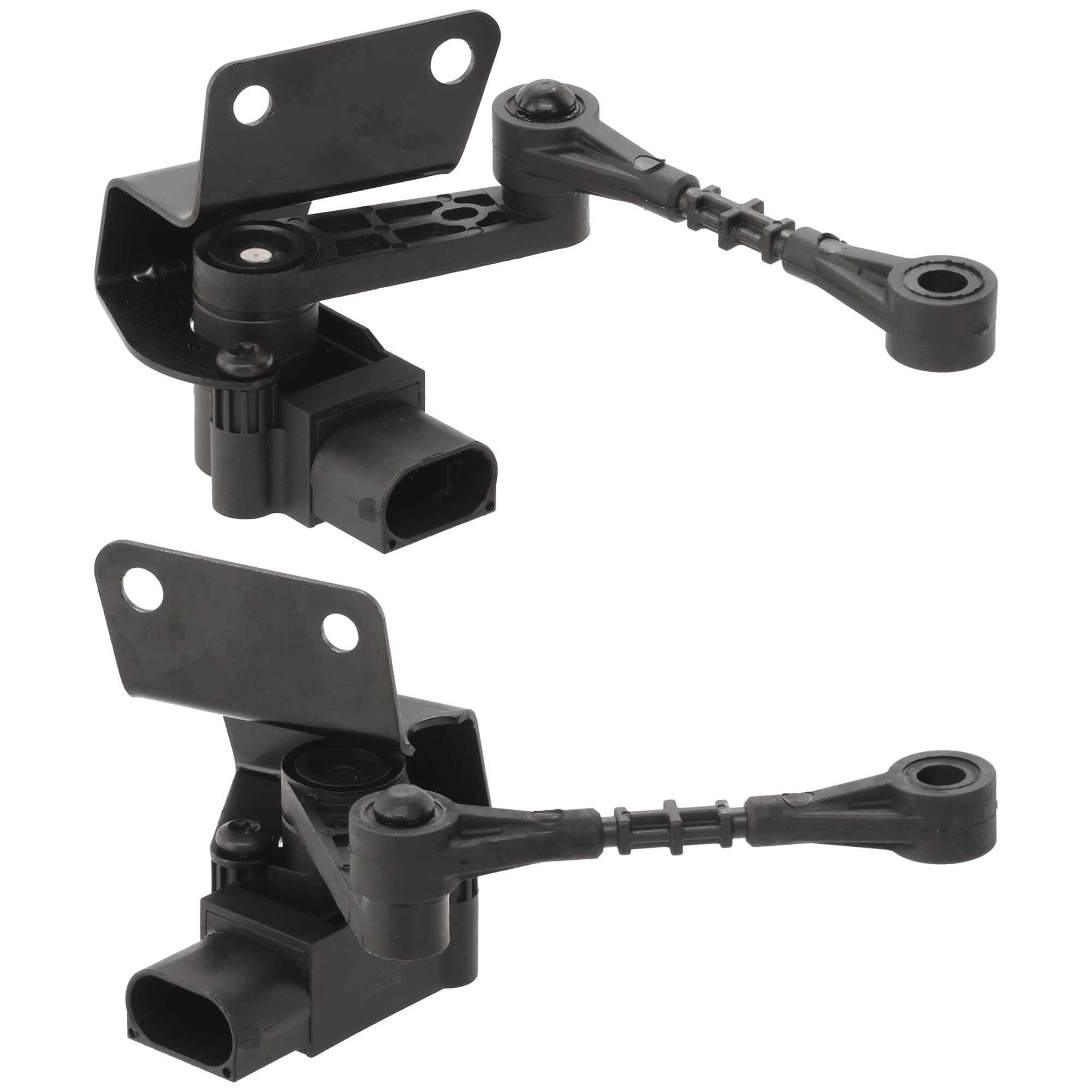 AM RANGE ROVER EVOQUE 12-18 REAR SUSPENSION RIDE HEIGHT SENSOR RH AND LH Black Plastic SKU SET RL32850015 OEM LR024218 LR024222