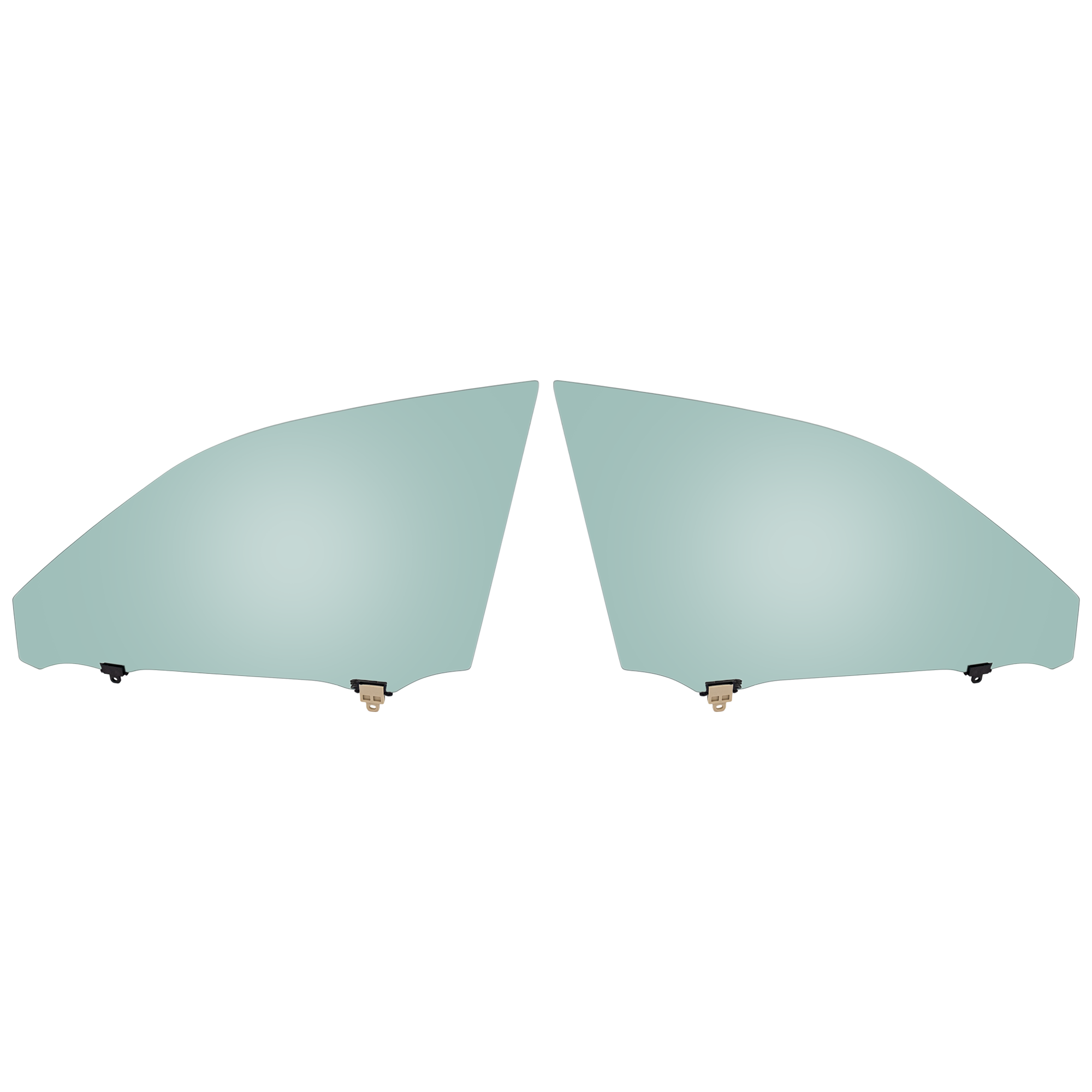 AM ES350-07-12 FRONT DOOR GLASS RH AND LH Green Tint w Solar Clip SKU SET RL48010015 OEM 6810133152-6810233152