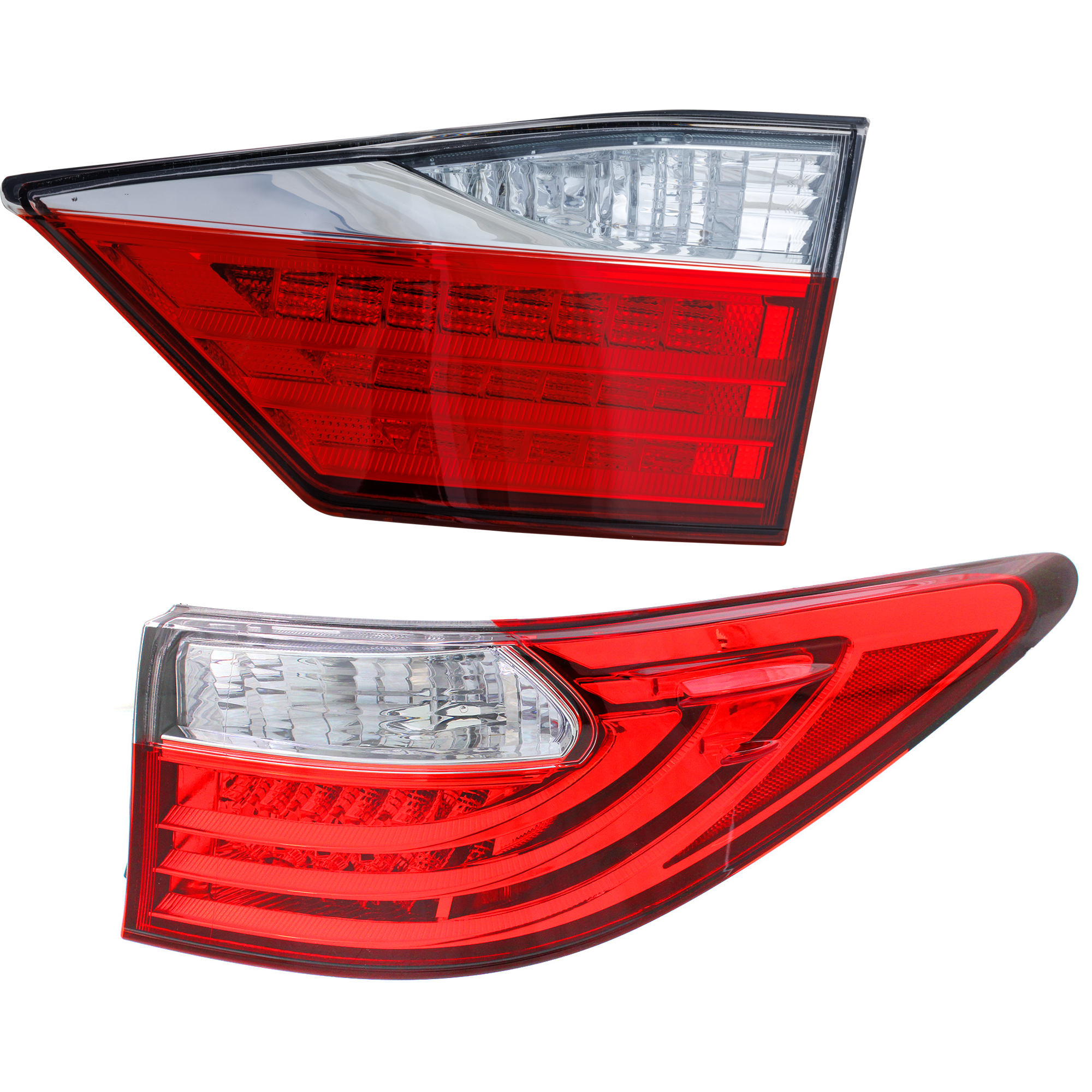 AM ES300H ES350-13-15 TAIL LAMP RH Inner and Outer Lens and Housing SKU SET RL73010025 A Partslink LX2805113 OEM 8155133560-8158133240 PFM