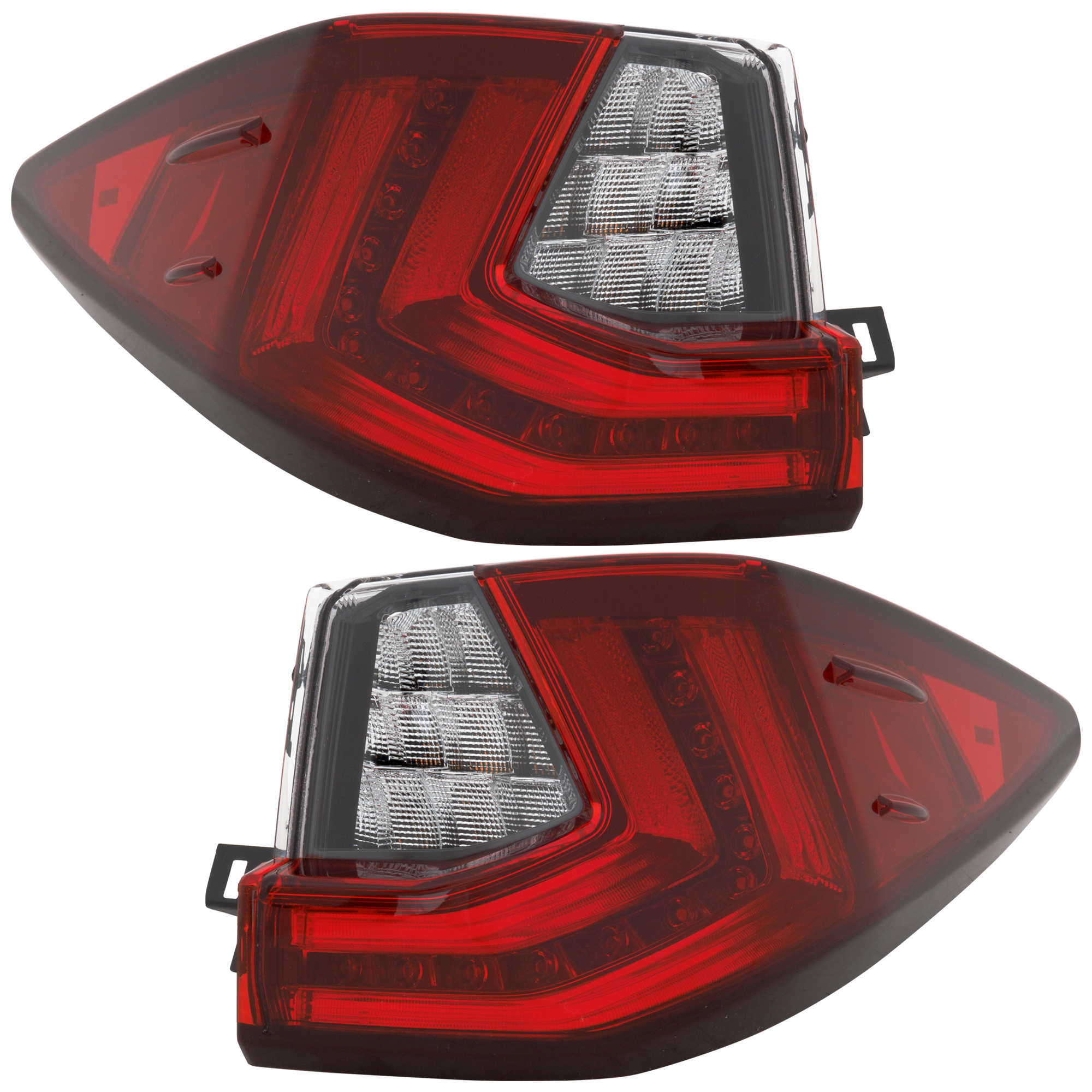 AM RX350 RX350L RX450H 16-19 TAIL LAMP RH AND LH Outer Assembly LED w LED Signal Light RX350 RX350L Canada Built Vehicle SKU SET RL73010031 Partslink LX2805131 LX2804131 OEM 815500E140-815600E140