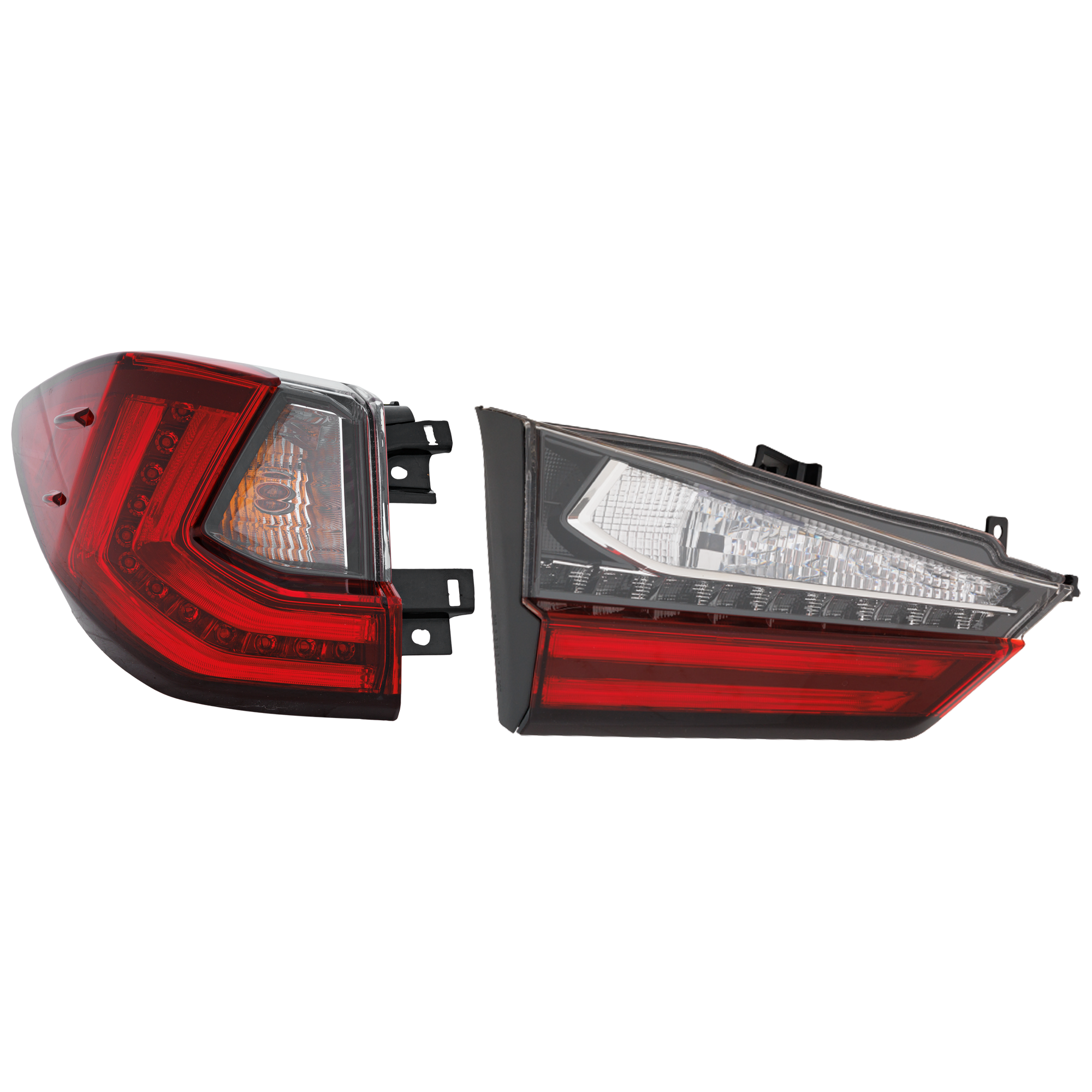 AM RX350 RX450H 16-22 RX350L RX450HL 18-22 TAIL LAMP LH Inner and Outer Halogen Standard RX350 RX350L Canada Japan Built Vehicle CAPA SKU SET RL73010034Q Partslink LX2802127C LX2802134C OEM 815600E130 PFM 8156148380 PFM