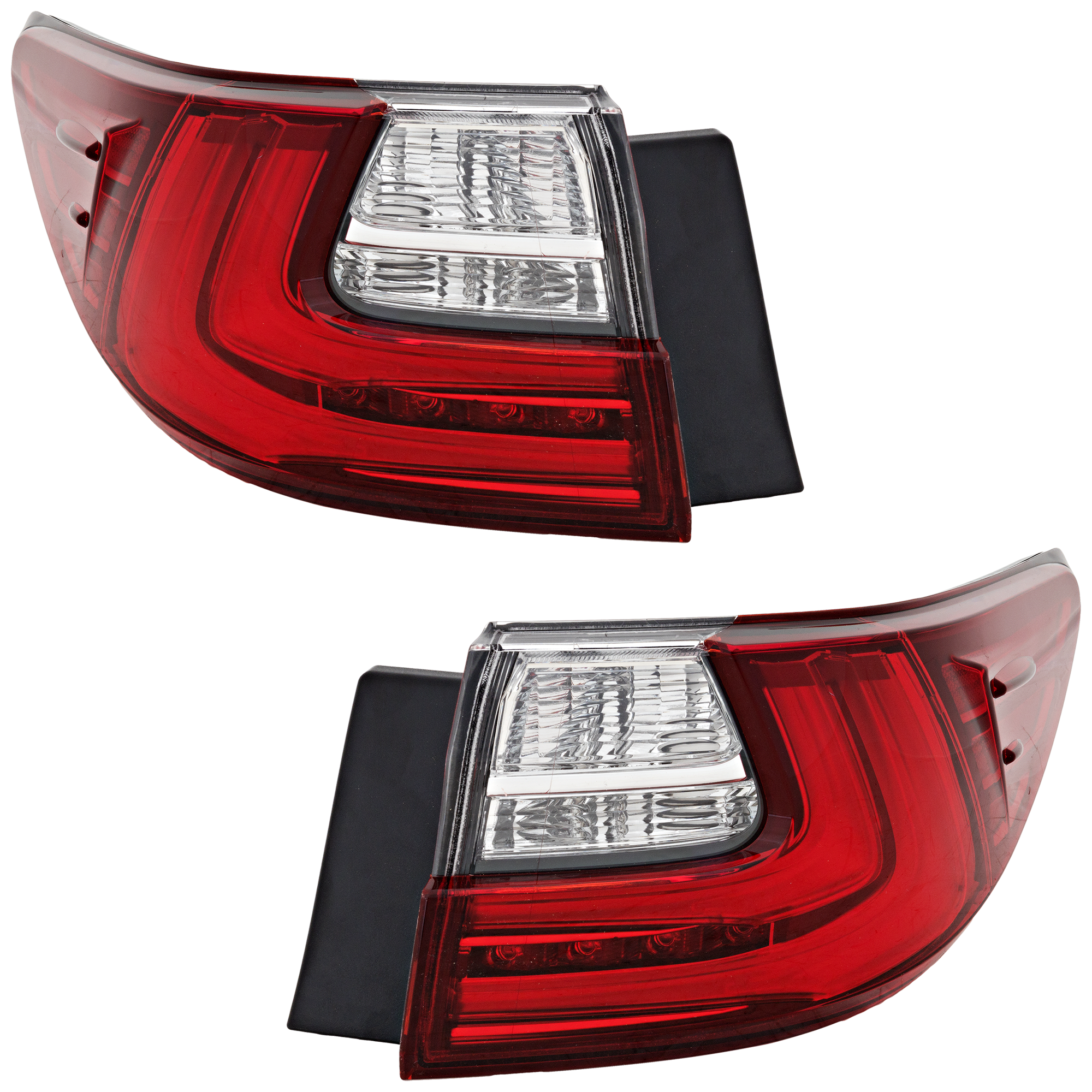 AM ES350 ES300H 16-16 TAIL LAMP RH AND LH Outer Lens and Housing LED SKU SET RL73010039 Partslink LX2805130 LX2804130 OEM 8155133621-8156133621