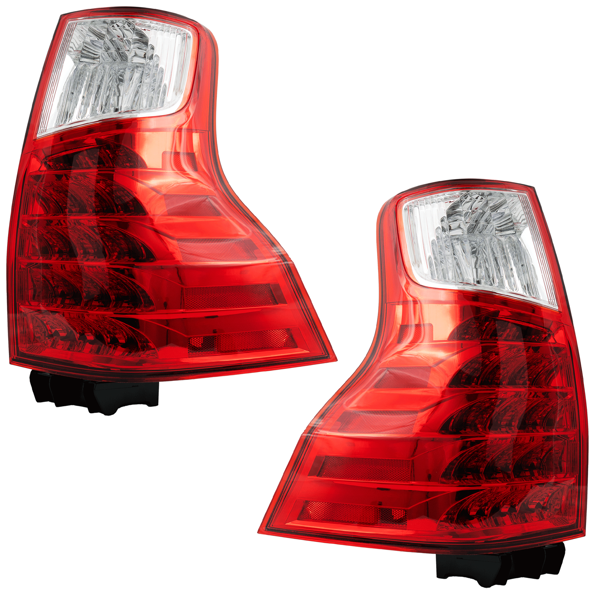 AM GX460-10-13 TAIL LAMP RH AND LH Lens and Housing Halogen w o Black Insert CAPA SKU SET RL73010055UQ Partslink LX2818115C LX2819115C OEM 8155160A01-8156160841