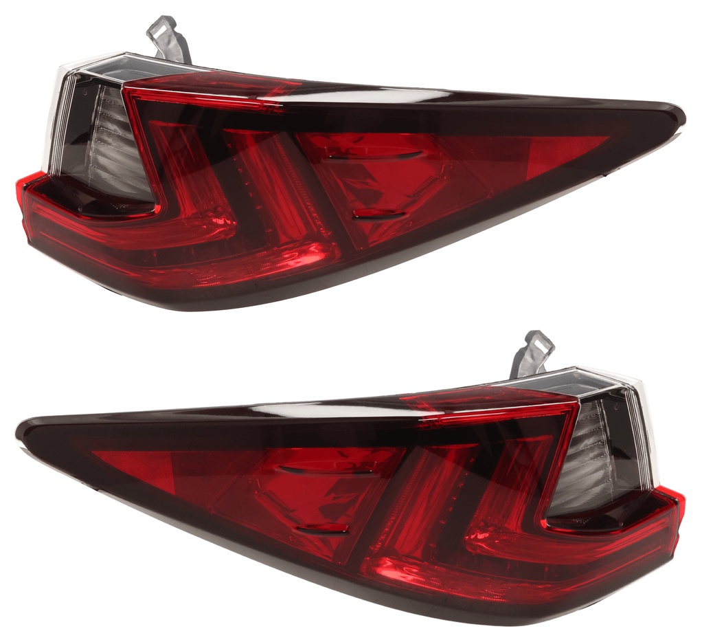AM RX350 RX350L RX450H RX450HL 16-22 TAIL LAMP RH AND LH Outer Lens and Housing Halogen w o LED Signal Light Japan Built Vehicle CAPA SKU SET RL73010059UQ Partslink LX2804138C LX2805138C OEM 8155148380-8156148380