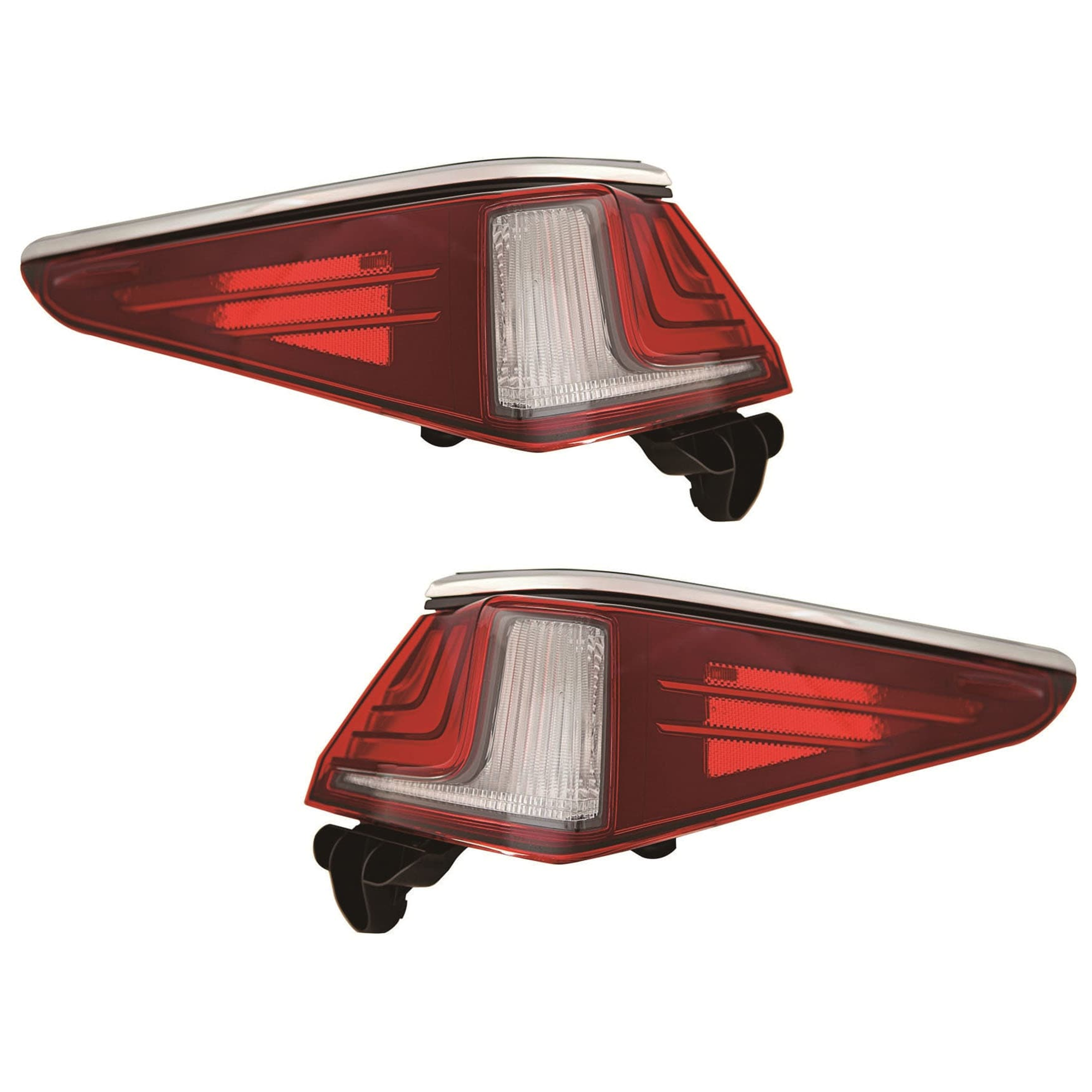 AM ES250-21-21 ES300H ES350-19-21 TAIL LAMP RH AND LH Outer Assembly LED North America Built Vehicle w o F Sport Package CAPA SKU SET RL73010065AQ Partslink LX2804140C LX2805140C OEM 8155006631-8156006611