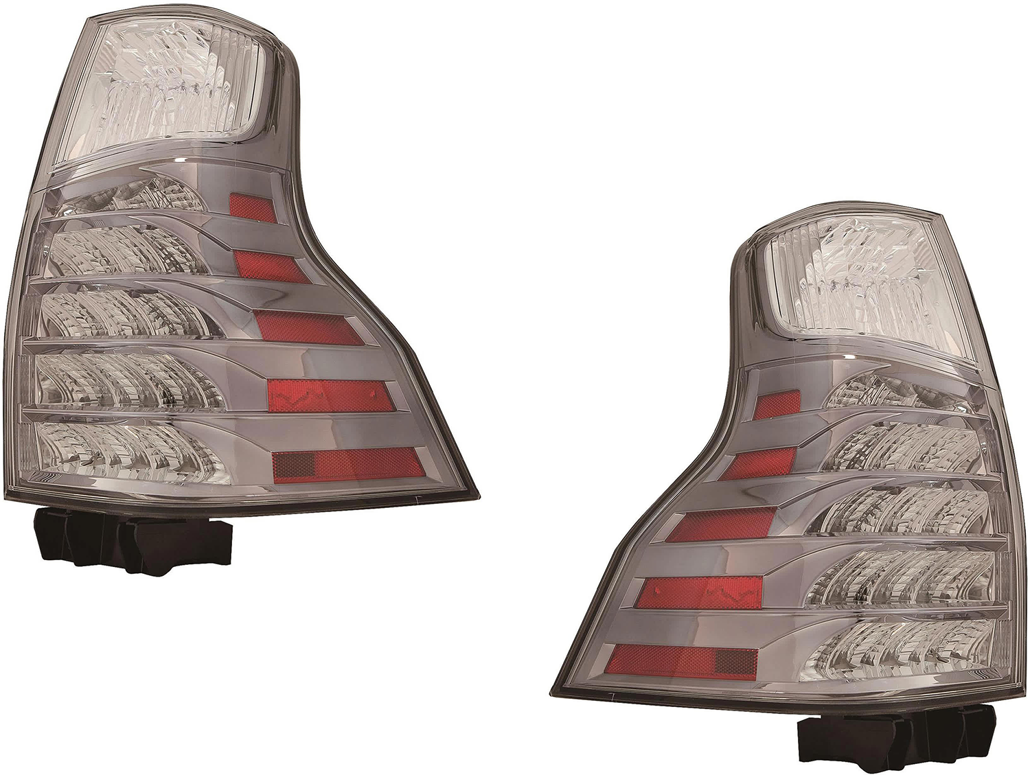 AM GX460-14-23 TAIL LAMP RH AND LH Lens and Housing Halogen LED w o Black Insert CAPA SKU SET RL73010067UQ Partslink LX2818116C LX2819116C OEM 8155160B31-8156160B11
