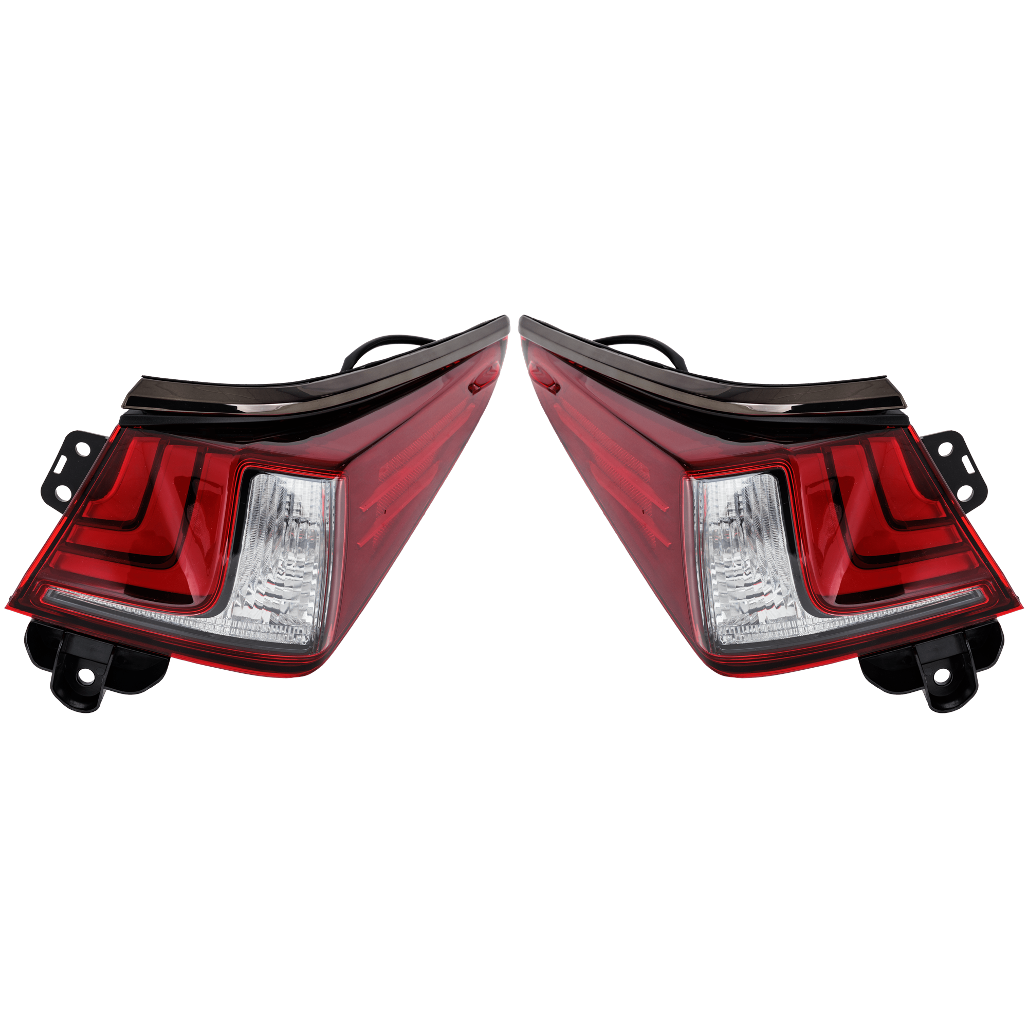 AM ES250-21-24 ES300H 22-24 TAIL LAMP RH AND LH Outer Assembly LED North America Built Vehicle w F Sport Package CAPA SKU SET RL73010069AQ Partslink LX2804143C LX2805143C OEM 8155006861-8156006861
