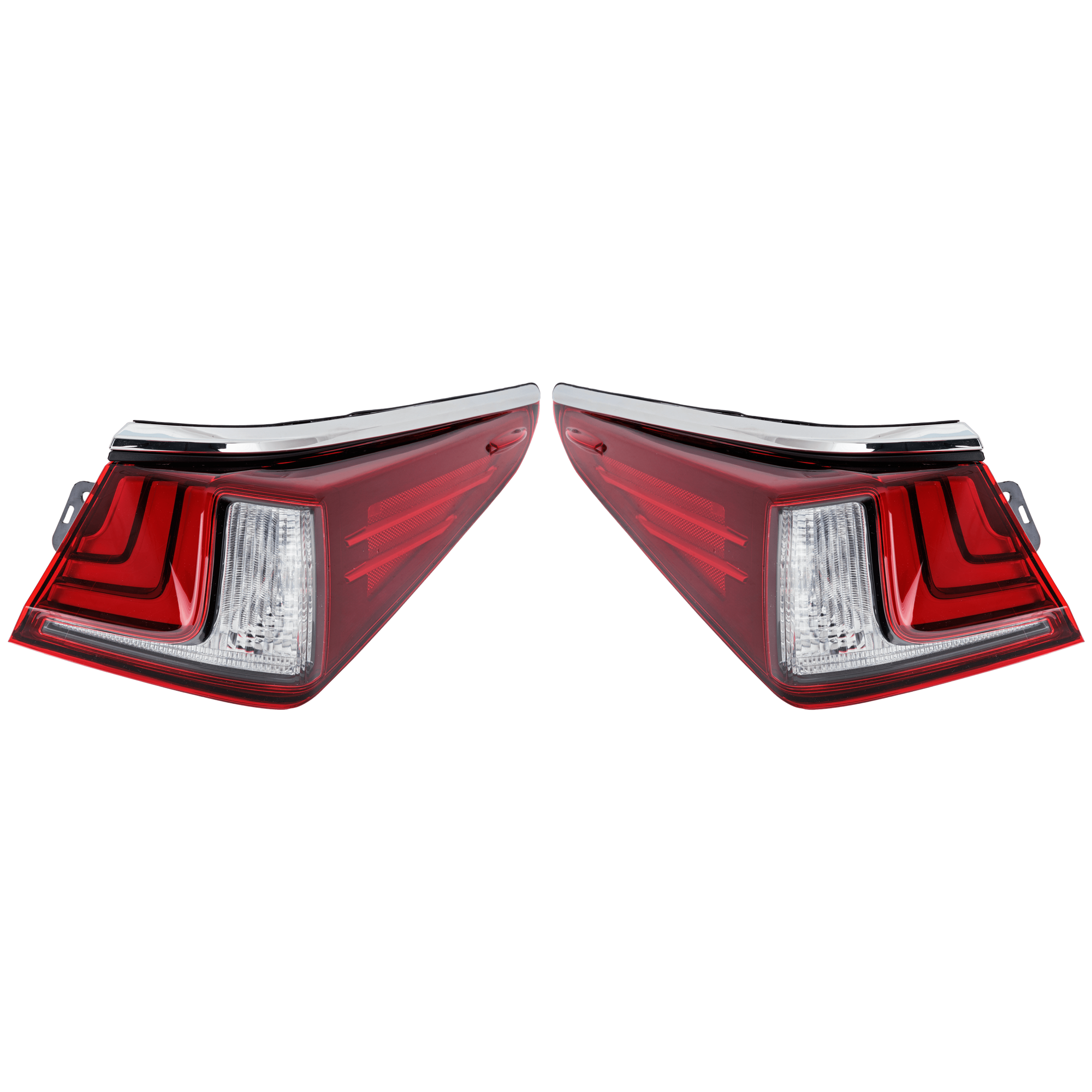 AM ES250-21-21 ES300H ES350-19-21 TAIL LAMP RH AND LH Outer Assembly LED Japan Built Vehicle ES250-350 w o F Sport Package CAPA SKU SET RL73010073AQ Partslink LX2804141C LX2805141C OEM 8155033772-8156033772