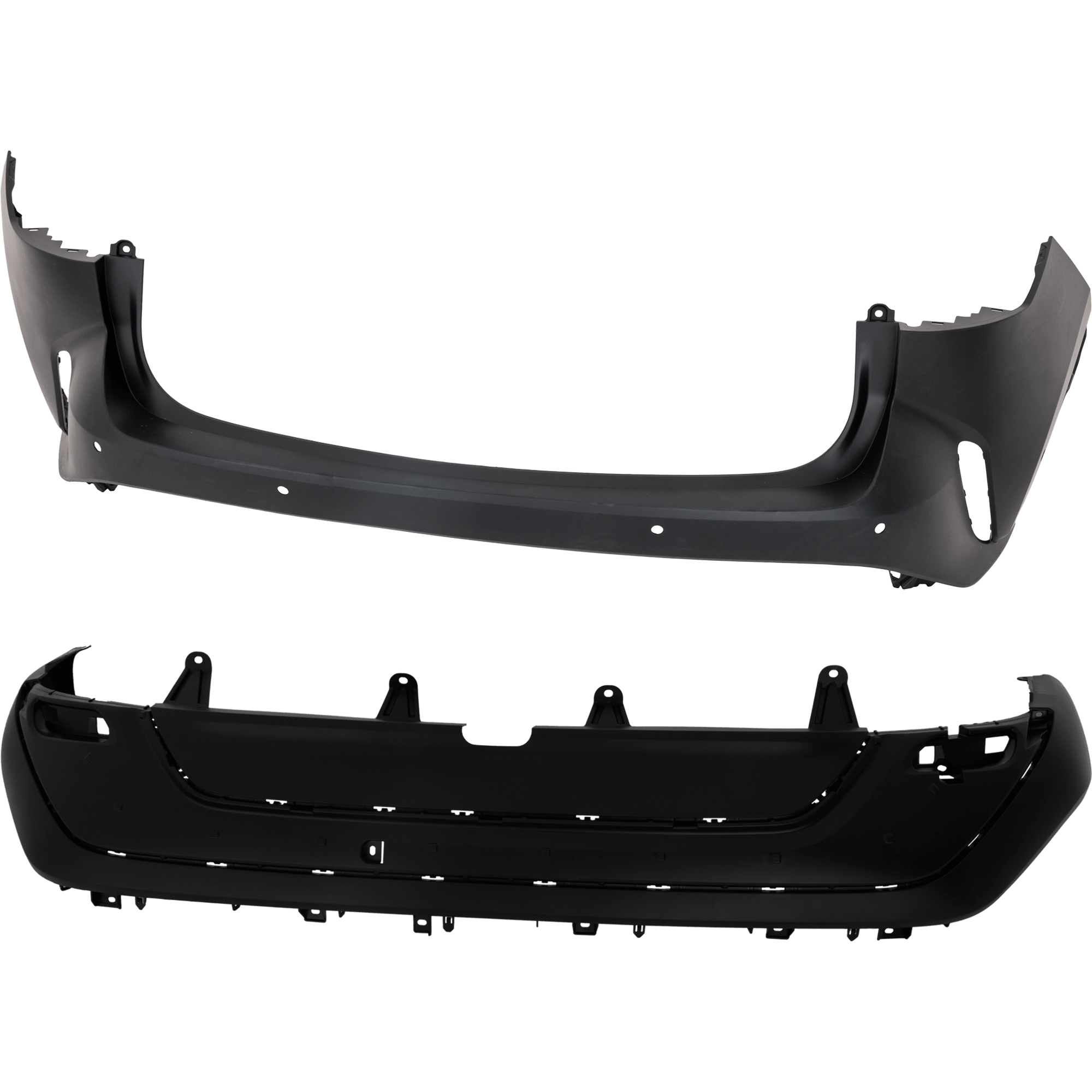 AM RX350 RX350H 23-24 REAR BUMPER COVER Upper and Lower Primed w o mounting bracket s w Tow Hook Holes SKU SET RL76010065P A