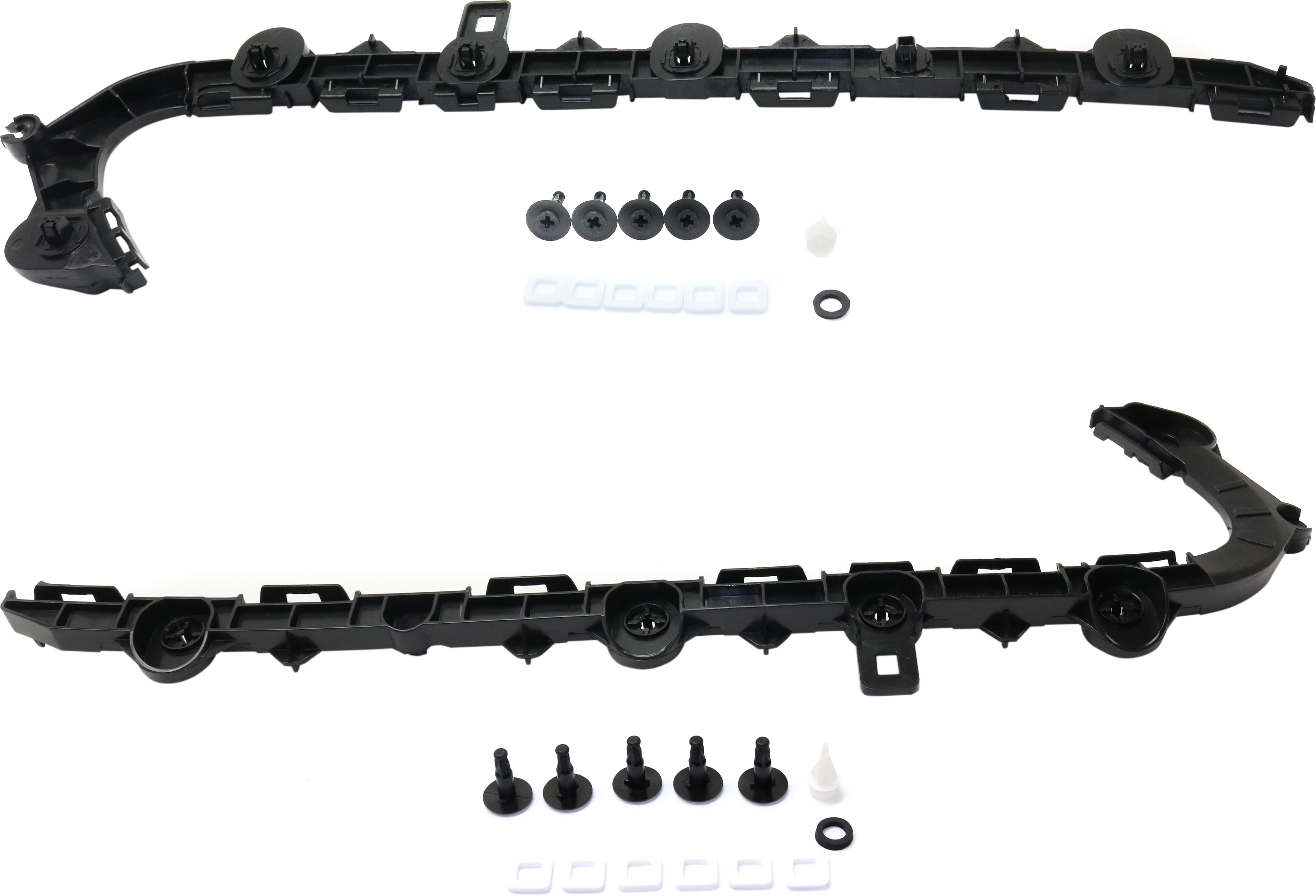 AM LS460-13-17 REAR BUMPER RETAINER RH and LH Side Bumper SKU SET RL76220001 Partslink LX1142107 LX1143107 OEM 5215650060-5215550070