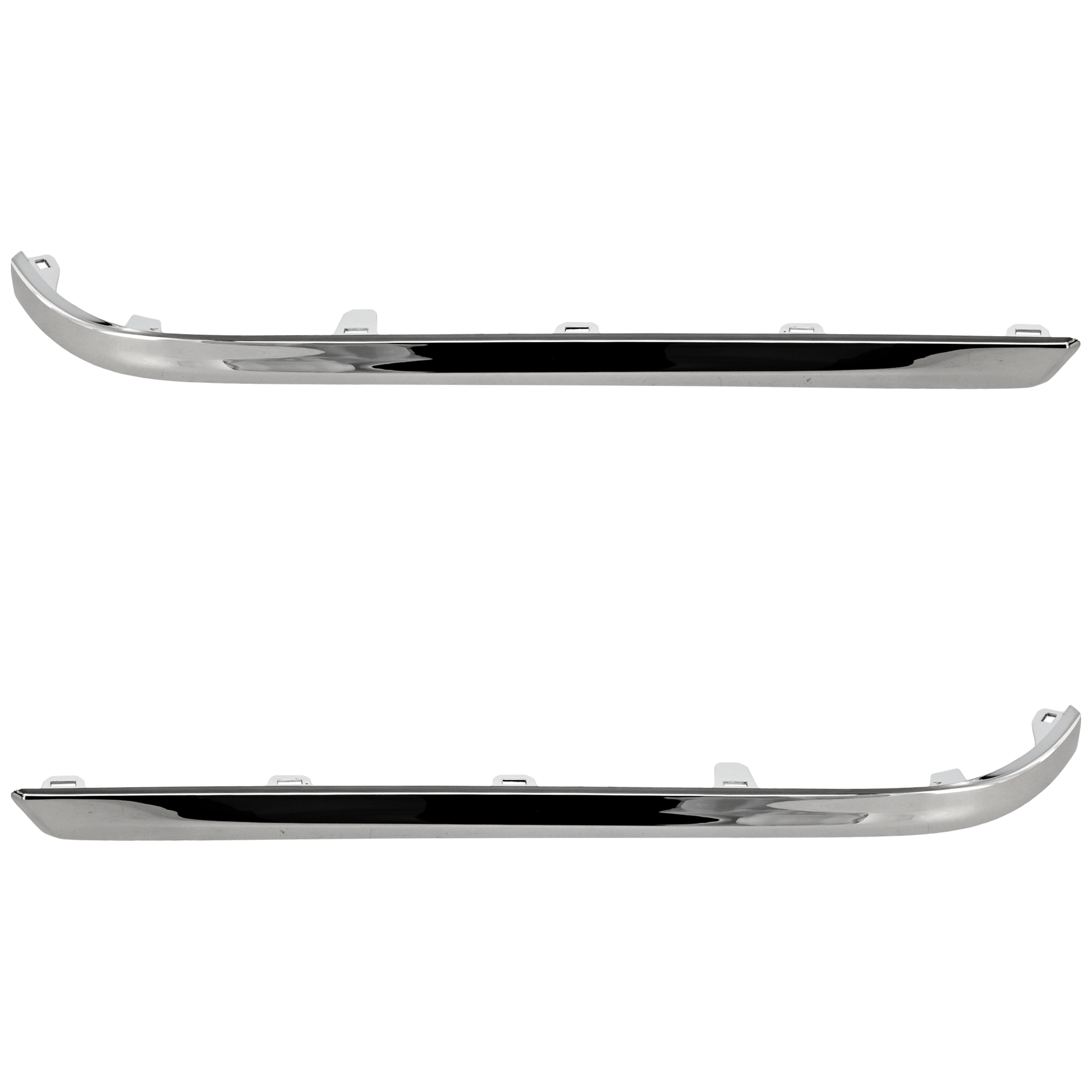 AM NAVIGATOR 18-21 REAR BUMPER MOLDING RH AND LH Silver Excludes L Model SKU SET RL76350005 Partslink FO1147106 FO1146106 OEM JL7Z17C830AC PFM JL7Z17C830AD
