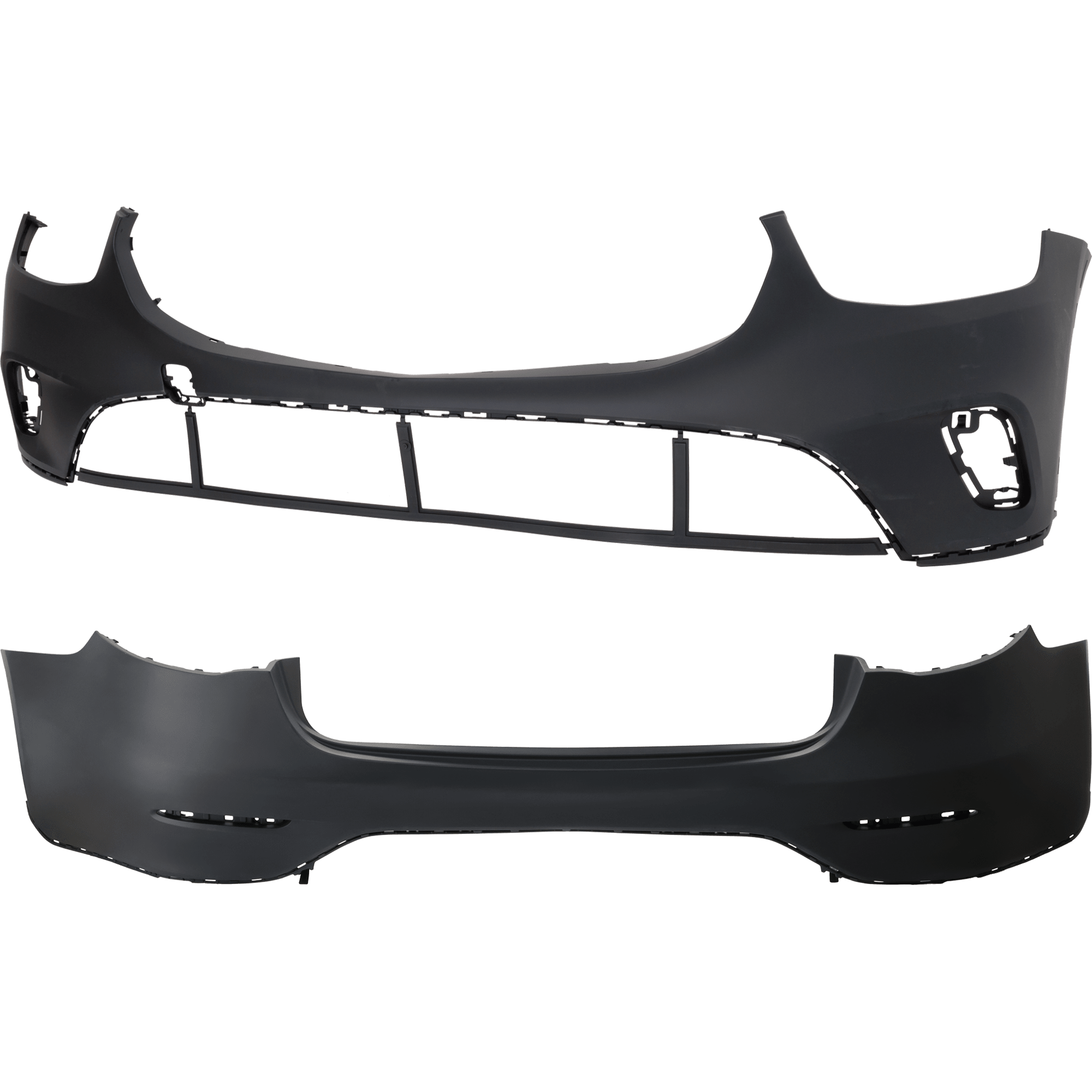 AM GLC300-20-22 FRONT AND REAR BUMPER COVER Primed SKU SET RM01030130P Partslink MB1000613 MB1100454 OEM 25388058039999-25388580029999