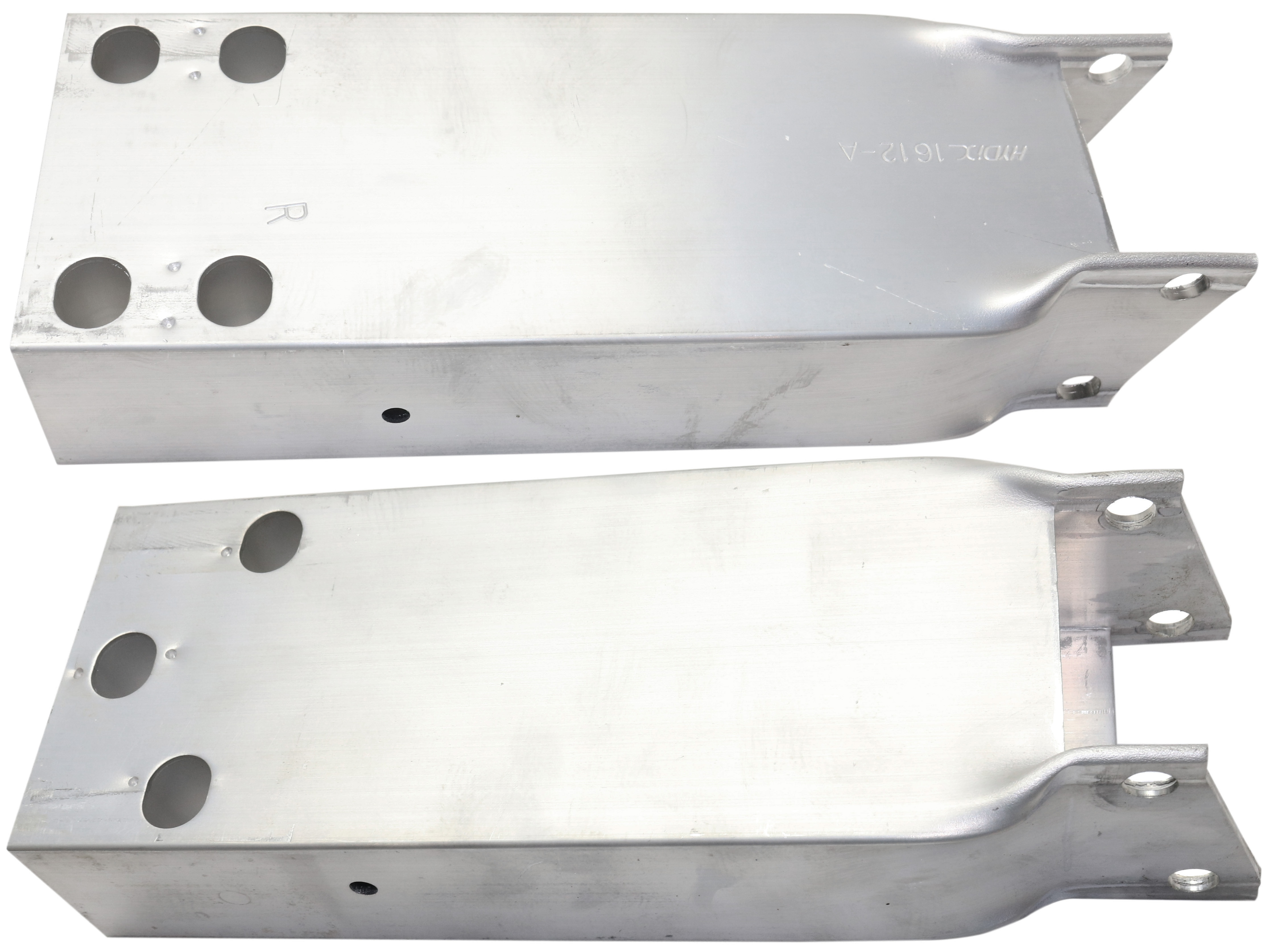 AM E400 E450-17-23 FRONT BUMPER BRACKET RH AND LH Impact Aluminum Sedan SKU SET RM01310001 Partslink MB1066115 MB1067115 OEM 2136200195-2136200295