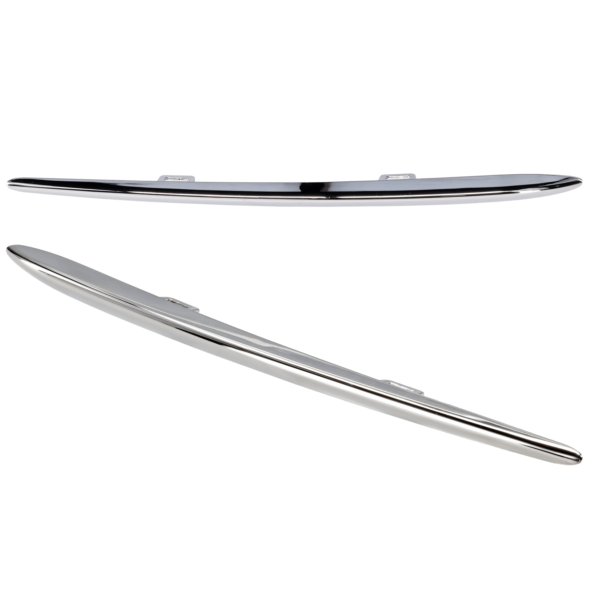 AM GLE350-450-580-20-23 FRONT BUMPER GRILLE MOLDING UPPER RH AND LH Plastic Chrome GLE350-450 w AMG Styling Package SKU SET RM01540017 Partslink MB1046196 MB1047196 OEM 1678858103-1678858303