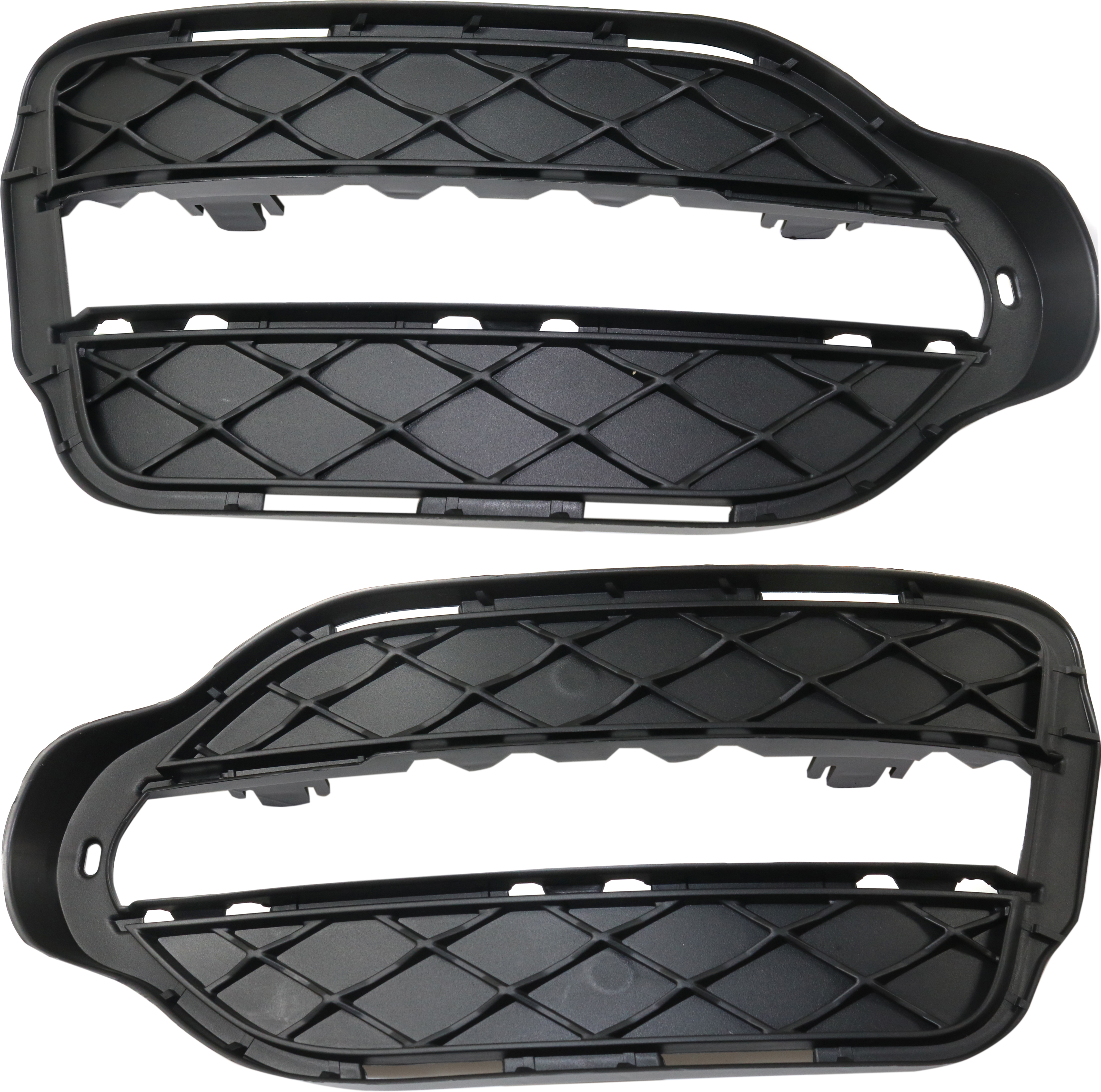 AM GLK250 GLK350-13-15 FRONT FOG LAMP COVER RH AND LH Textured Black w o AMG Styling Package SKU SET RM01550001 Partslink MB1039174 MB1038174 OEM 2048857223-2048857123