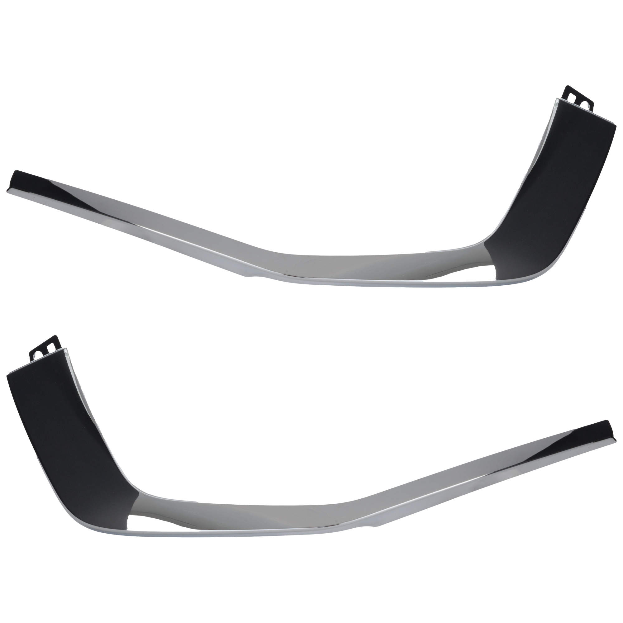 AM MIRAGE MIRAGE G4-21-23 FRONT BUMPER MOLDING RH AND LH Lower Garnish Chrome SKU SET RM015900139 Partslink MI1046111 MI1047111 OEM 6407A379-6407A380